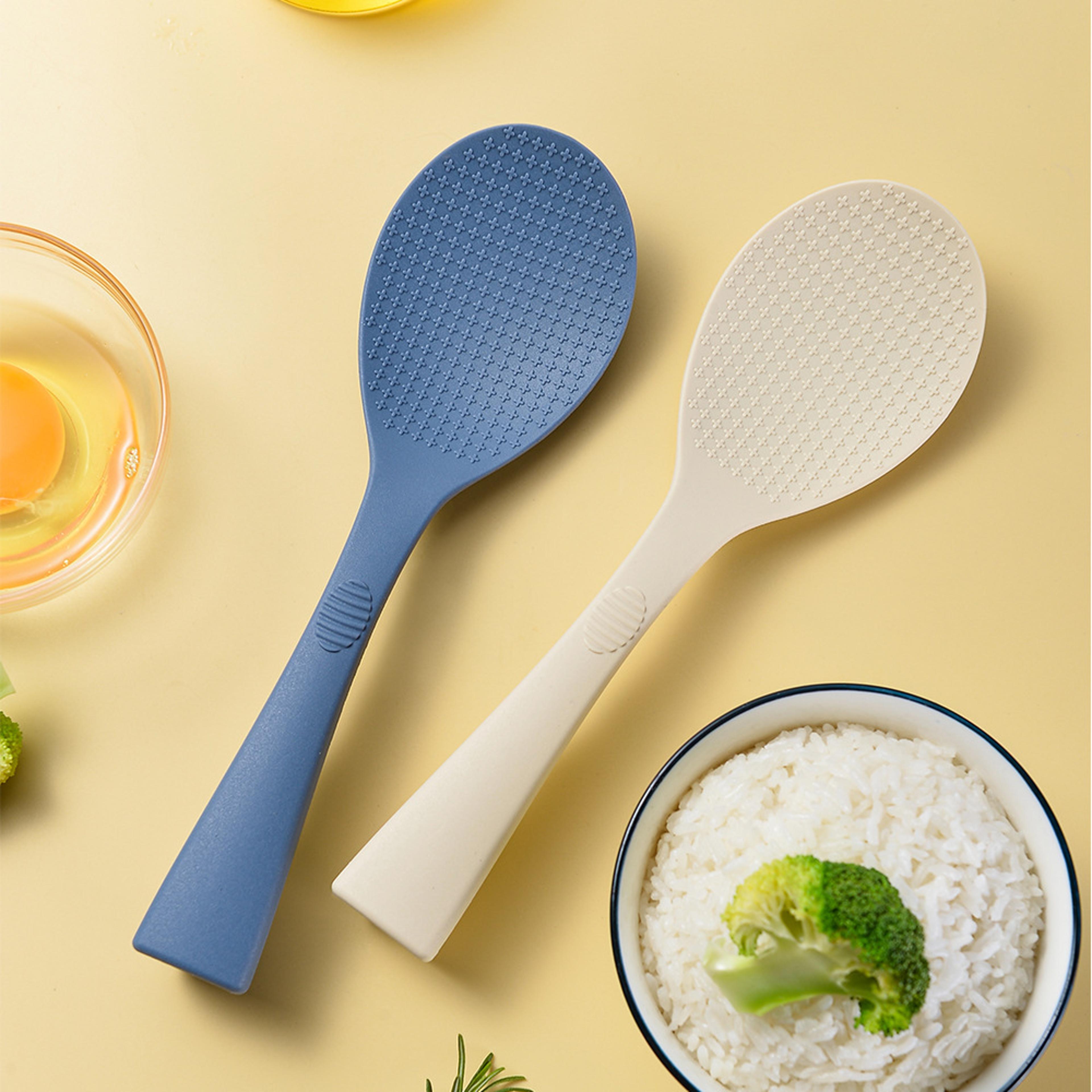 Nonstick Silicone Rice Spoon Heat Resistant Rice Serving Utensil 3