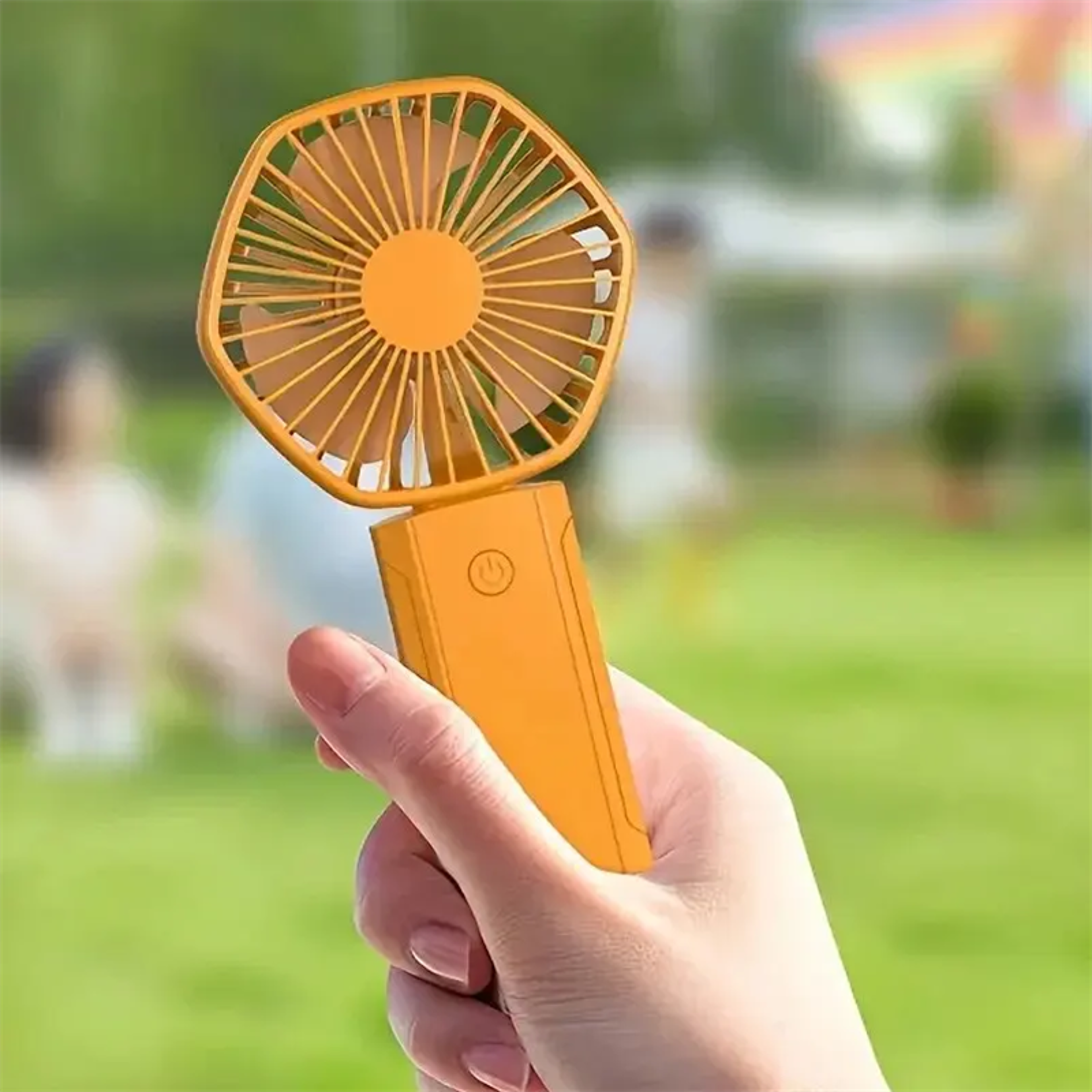 Portable Handheld Fan With 3 Speeds And USB Rechargeable Design 3