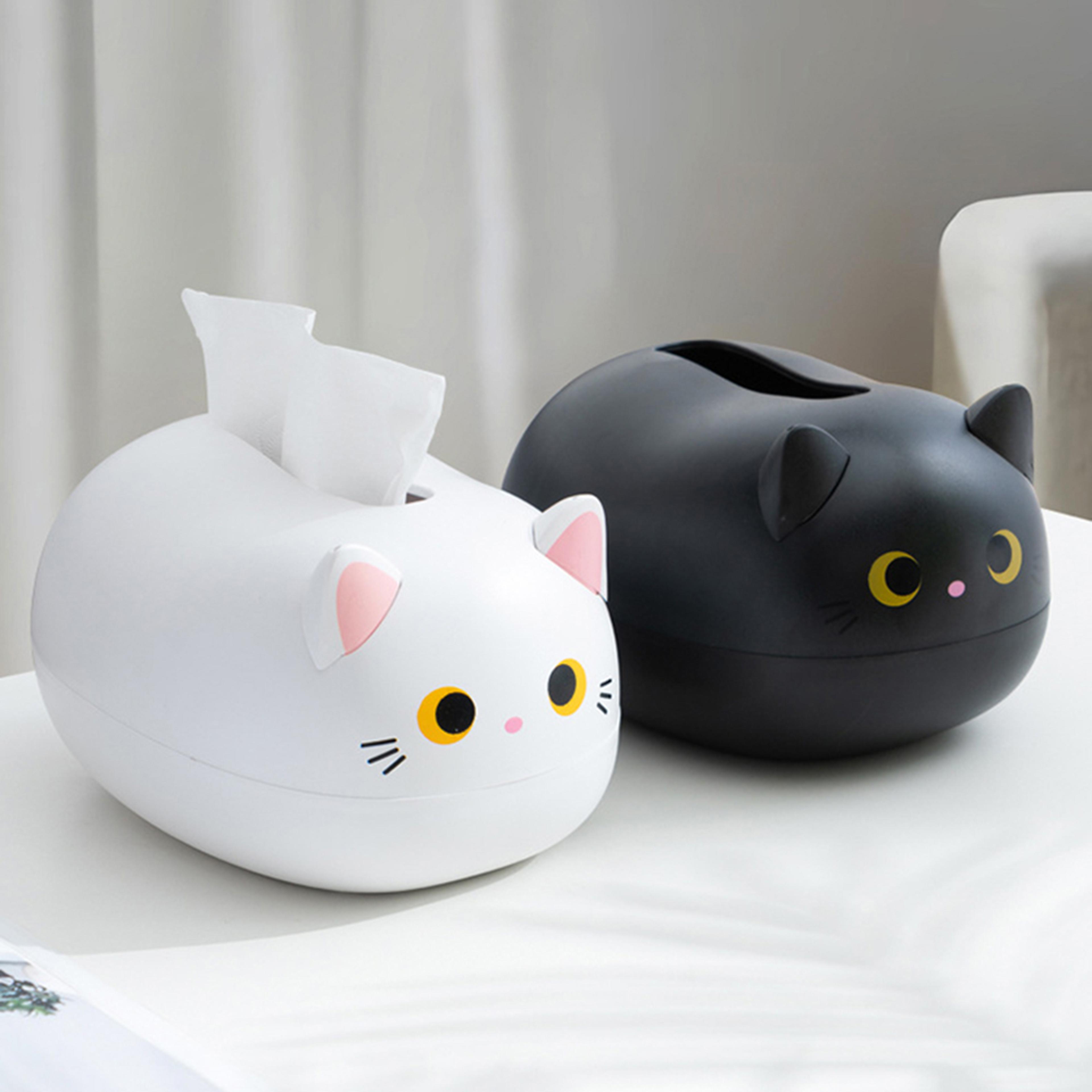 Cute Cartoon Tissue Box Holder With Decorative Plastic Design For Home 2