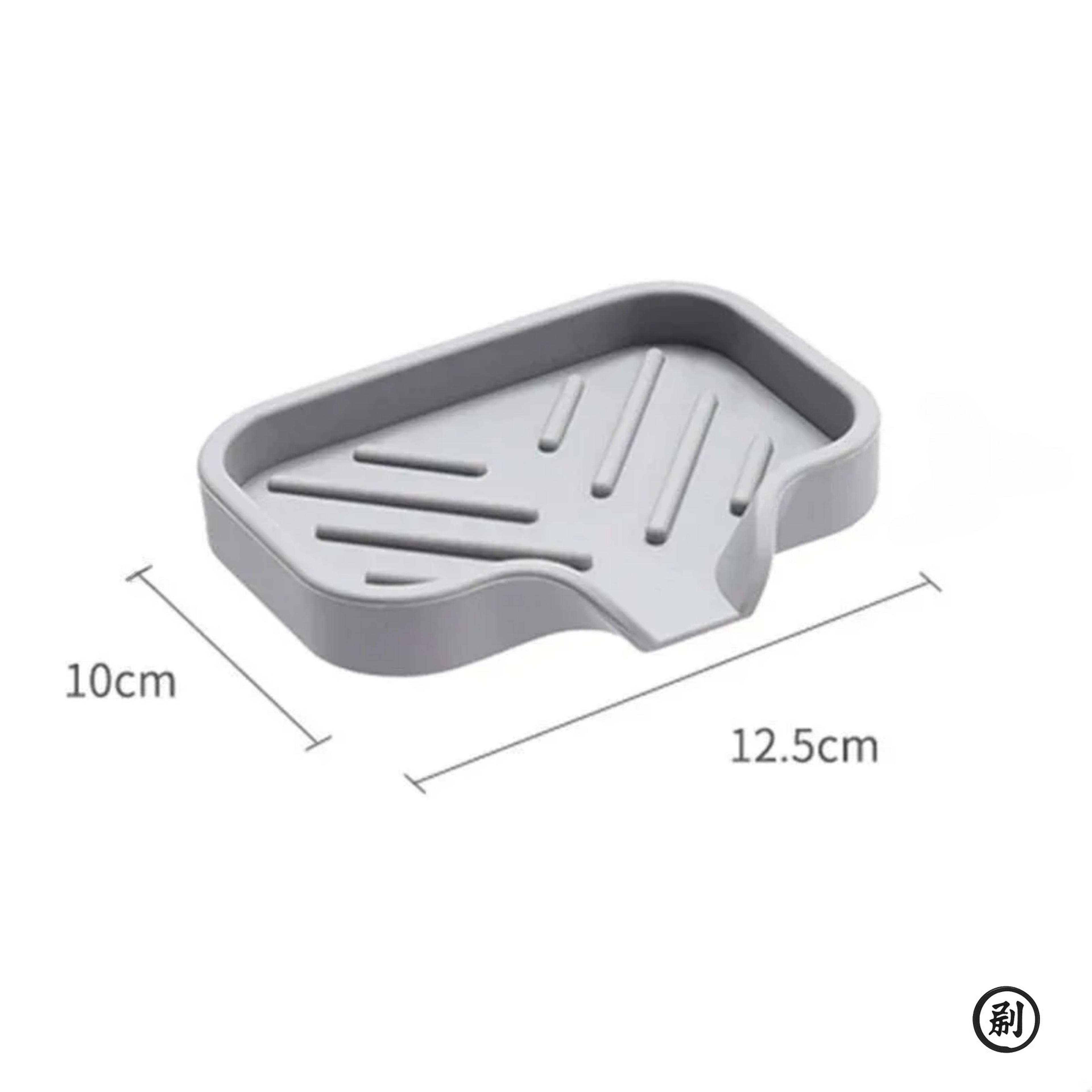 Silicone Sink Tray With Drain For Soap Sponge And Brush Storage 5