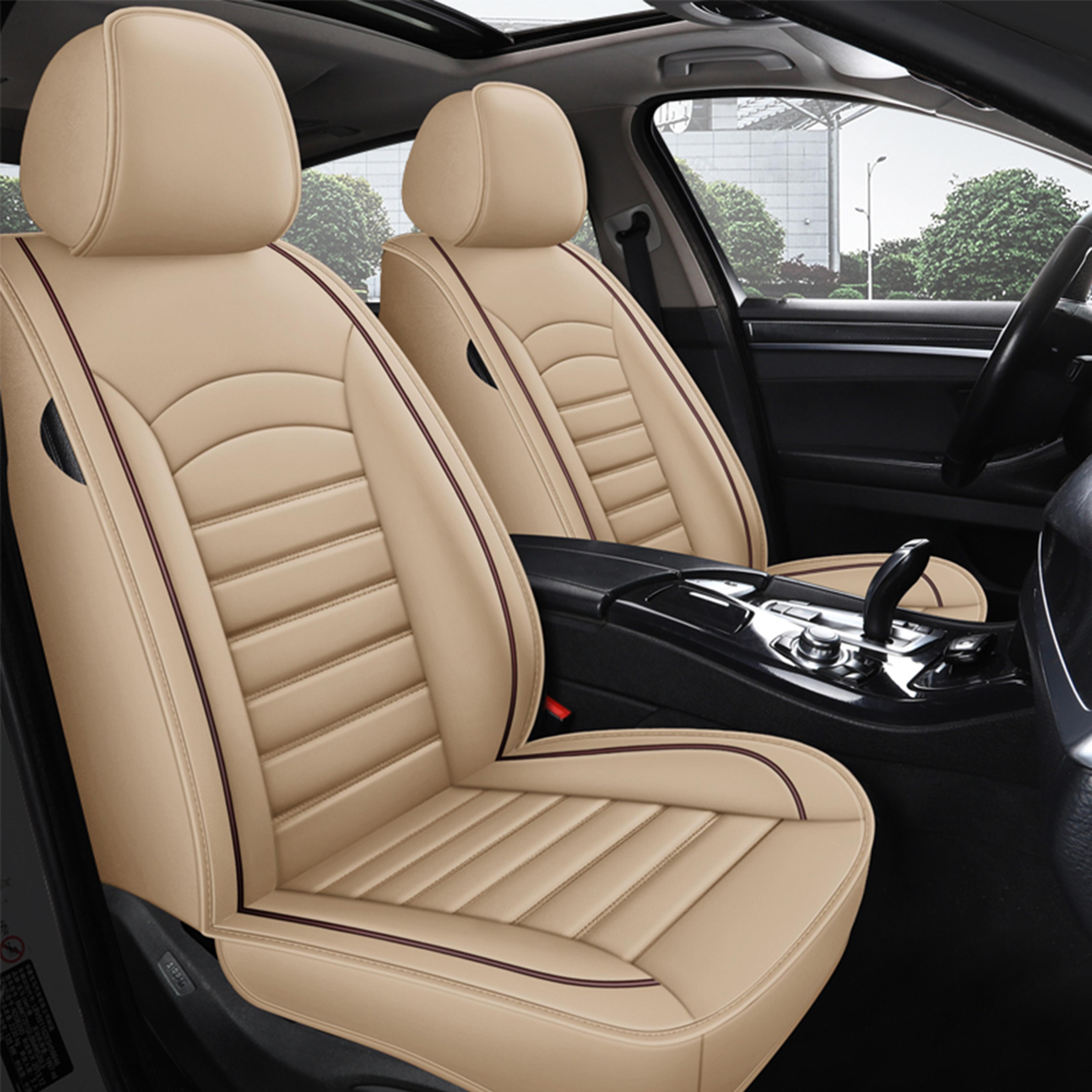 universal leather car seat cover with waterproof and breathable protection