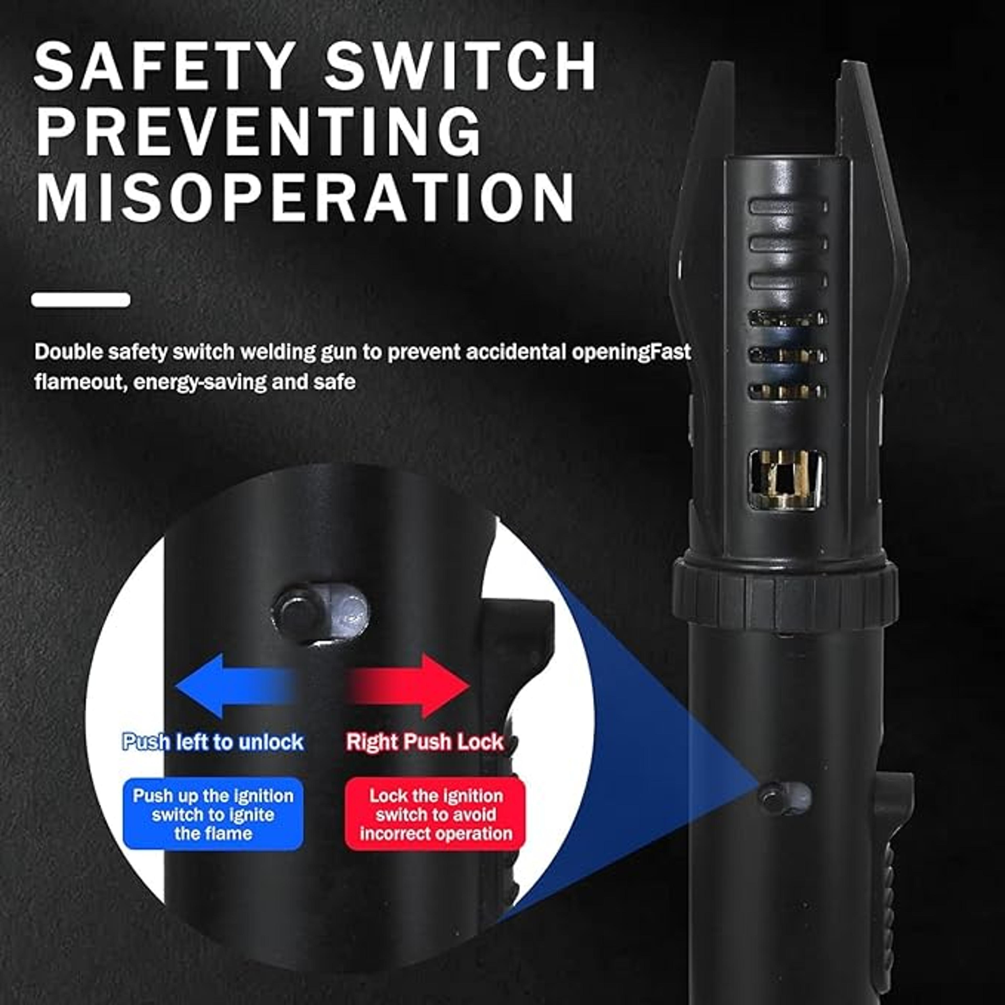 Windproof Butane Torch Lighter With Blue Jet Flame For Kitchen And Cigar Use 1