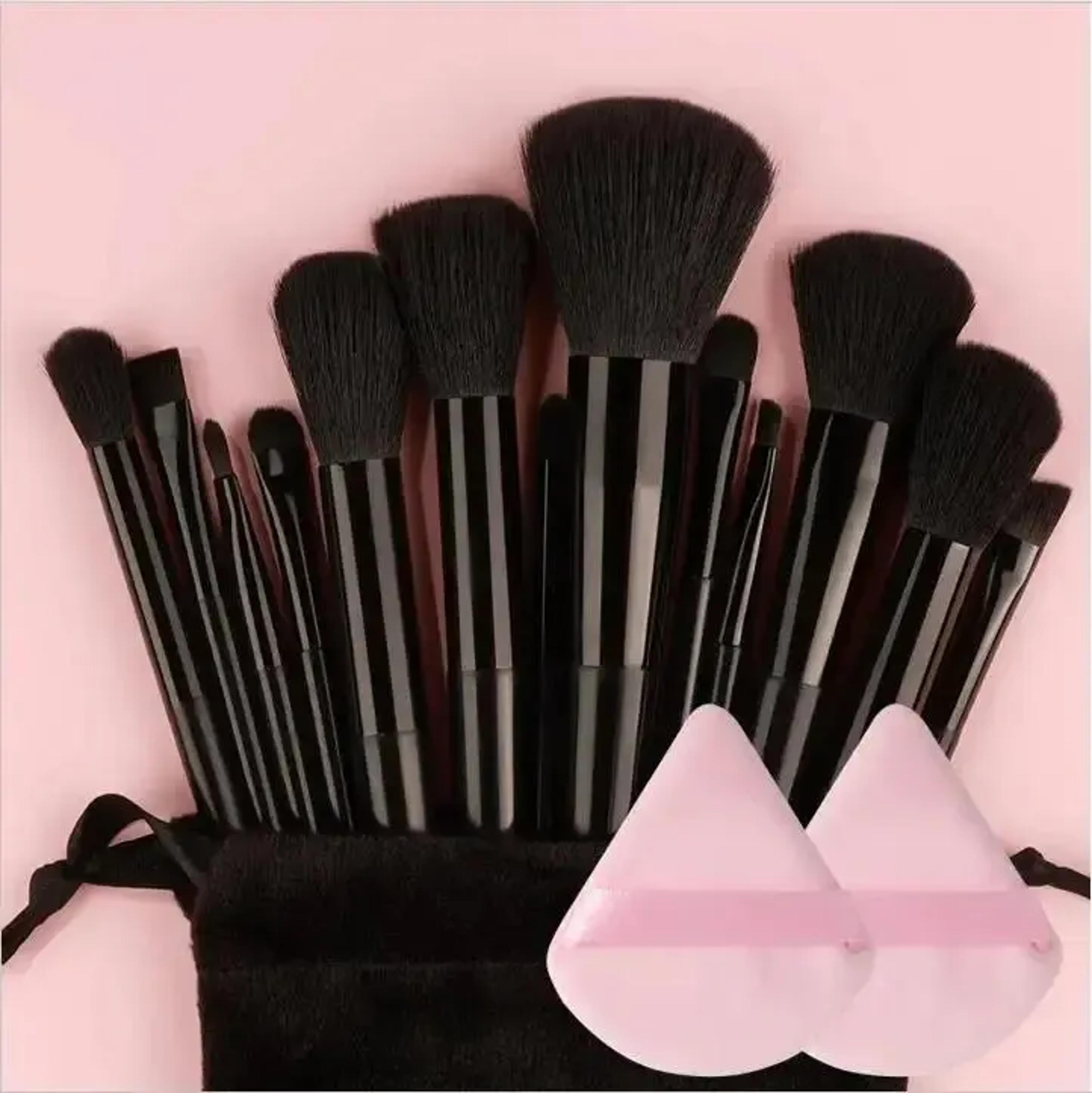 Professional Makeup Brush Set With Soft Fluffy Bristles For Foundation Powder And Eyeshadow 14