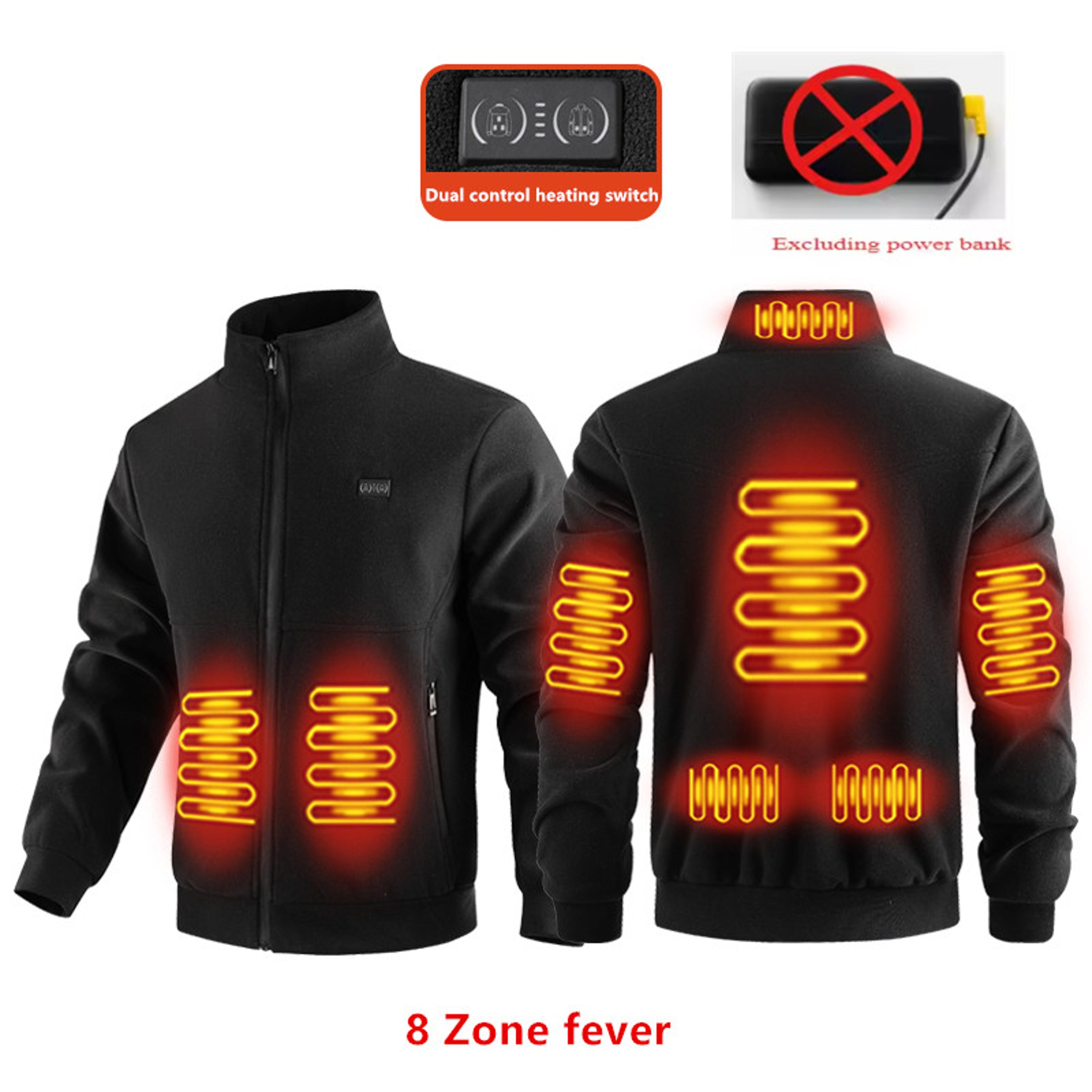 Zone Electric Heated Fleece Jacket With Stand Collar And ZipUp Front 1