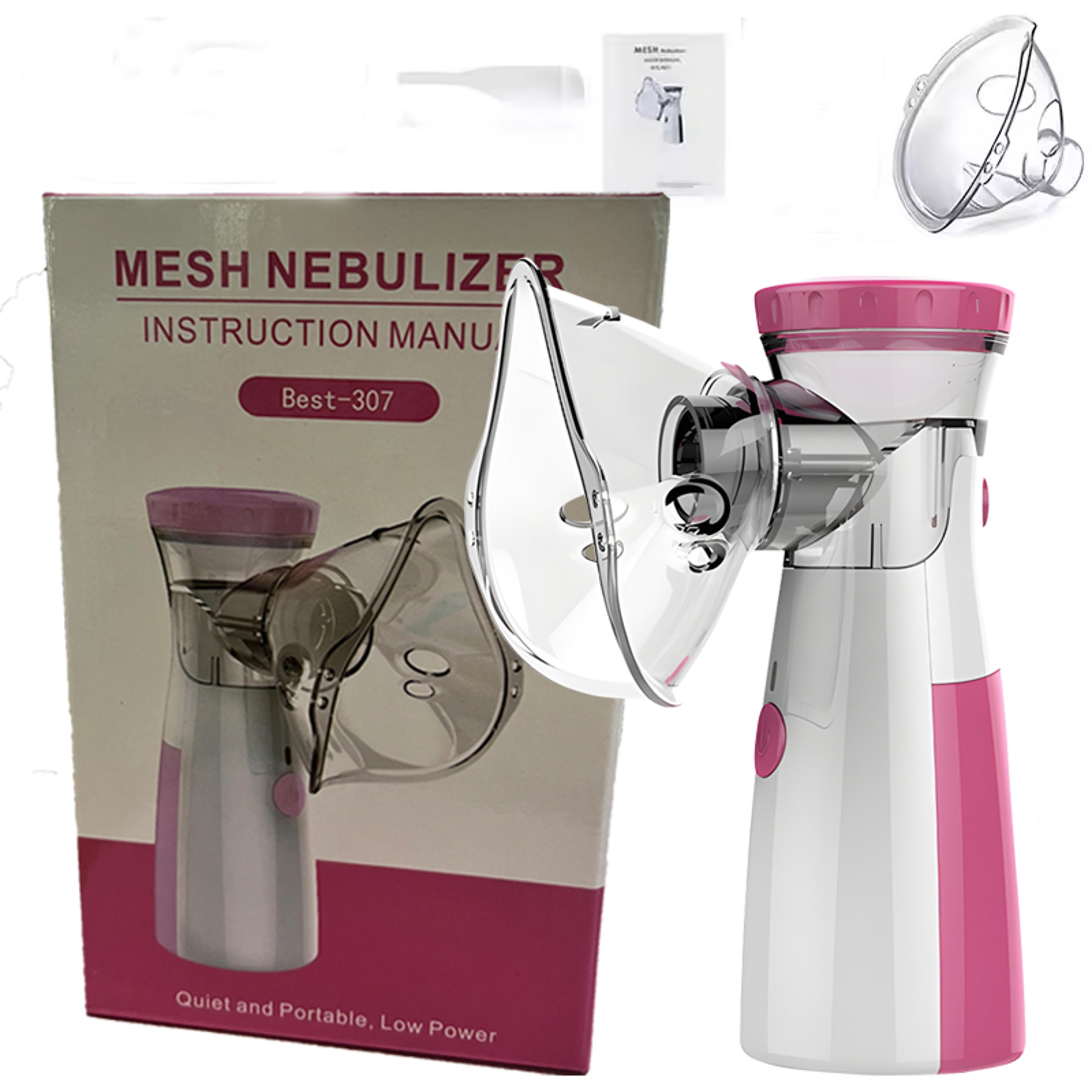Portable Mesh Nebulizer For Adults Kids And Pets  Quiet Ultrasonic Inhaler 7