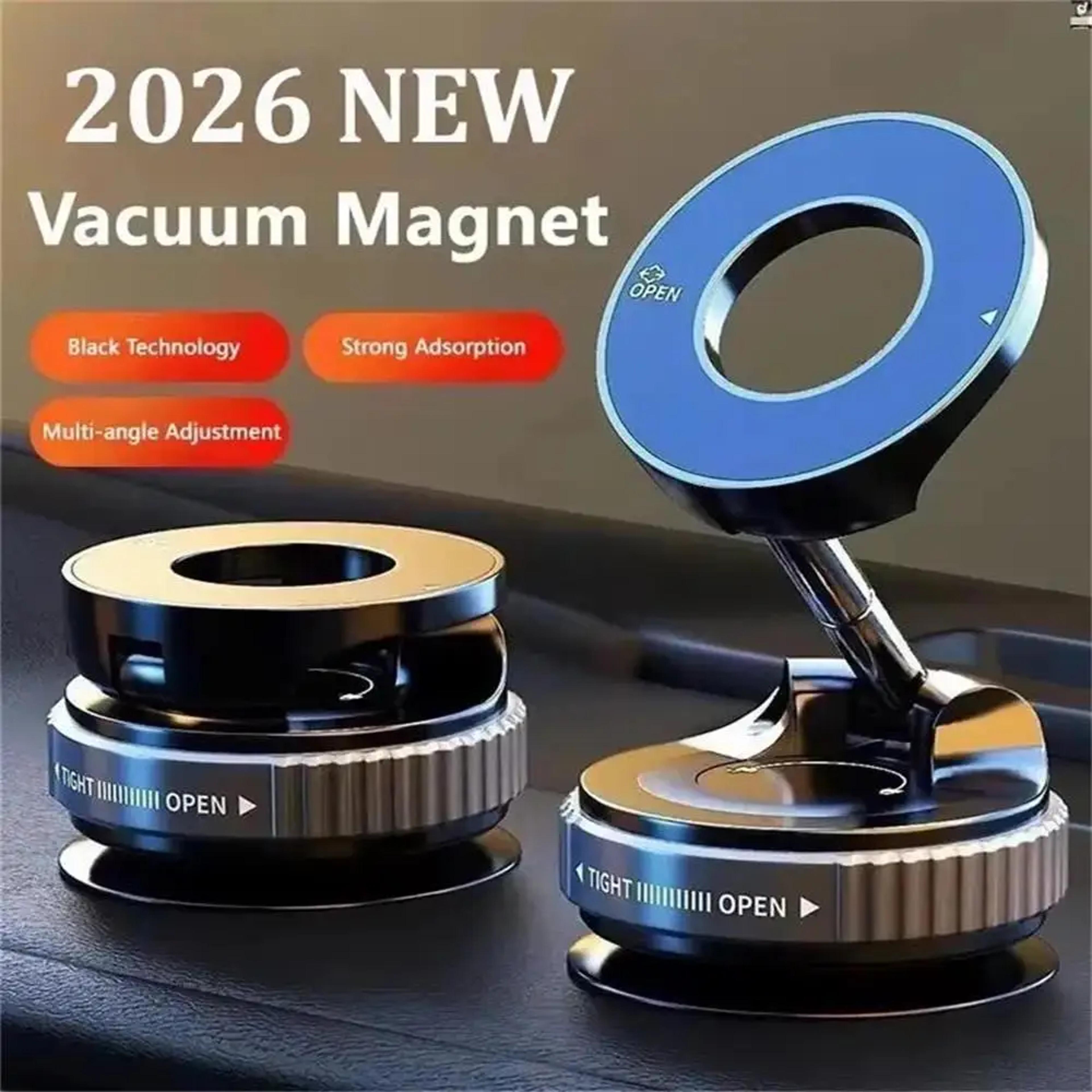 adjustable magnetic car phone holder with suction cup and foldable design