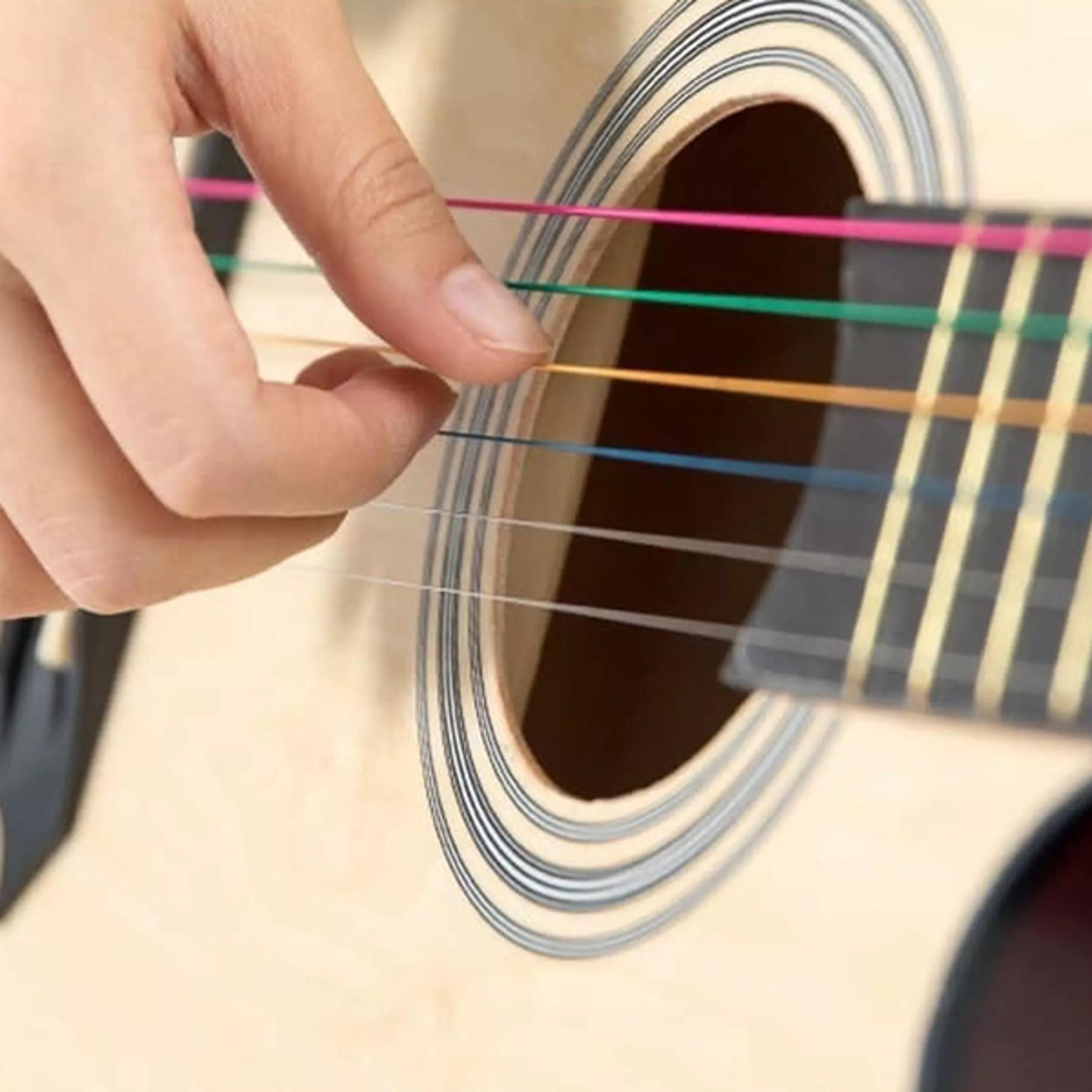 Multicolored Acoustic Guitar Strings4