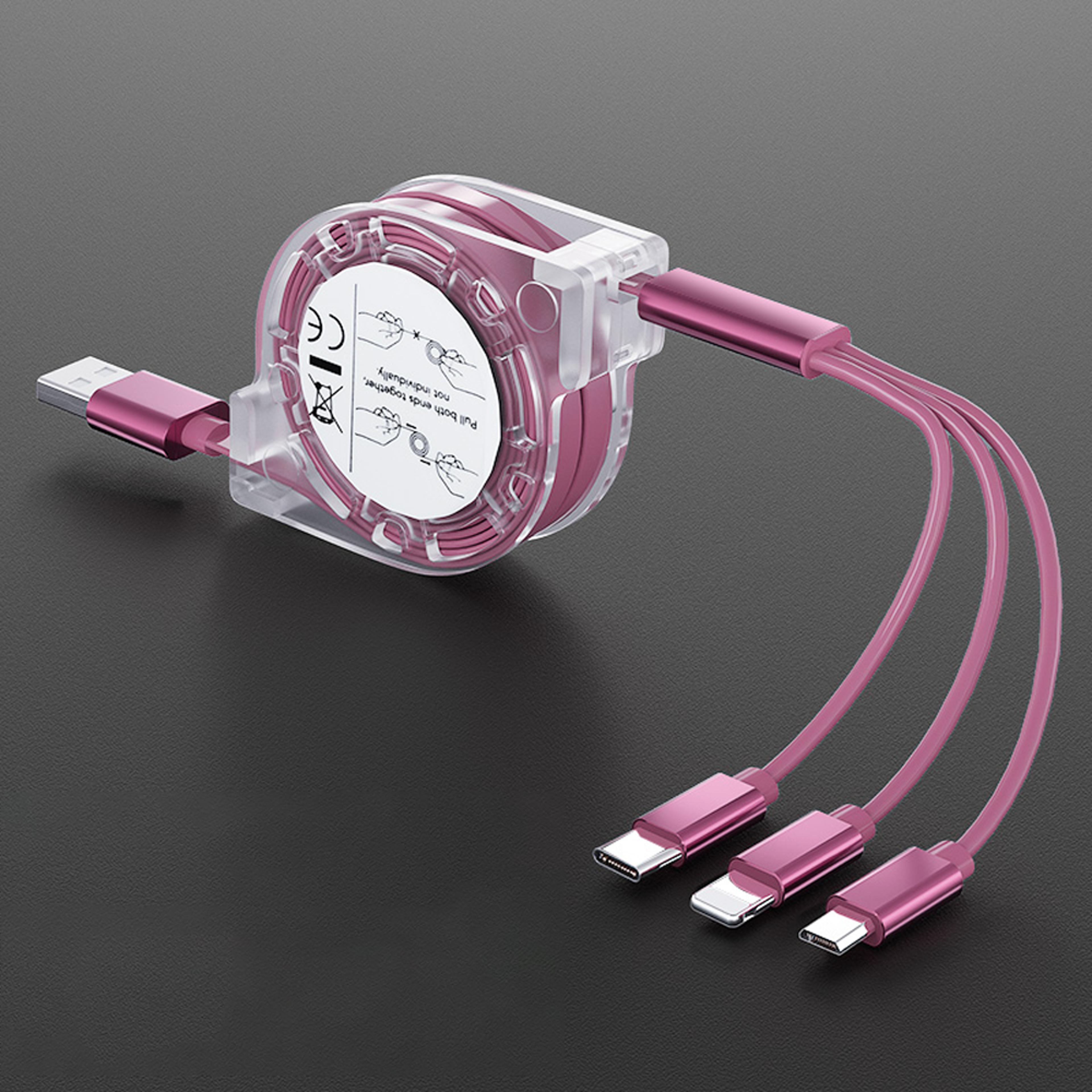 3 in 1 Multi Charger Cable Charging Cable