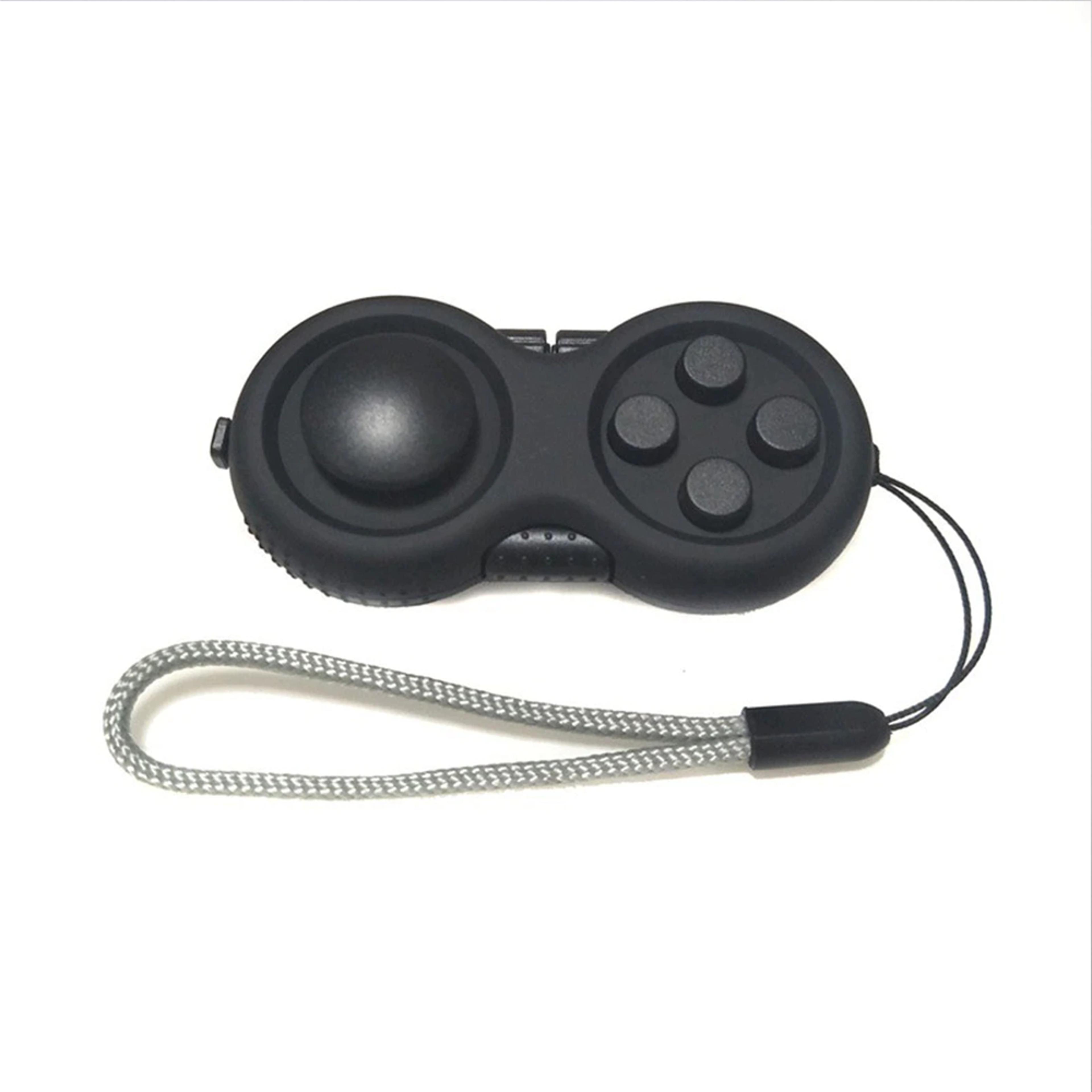 8-operation Fidget Pad Controller Toy For Dexterity & Stress Release black
