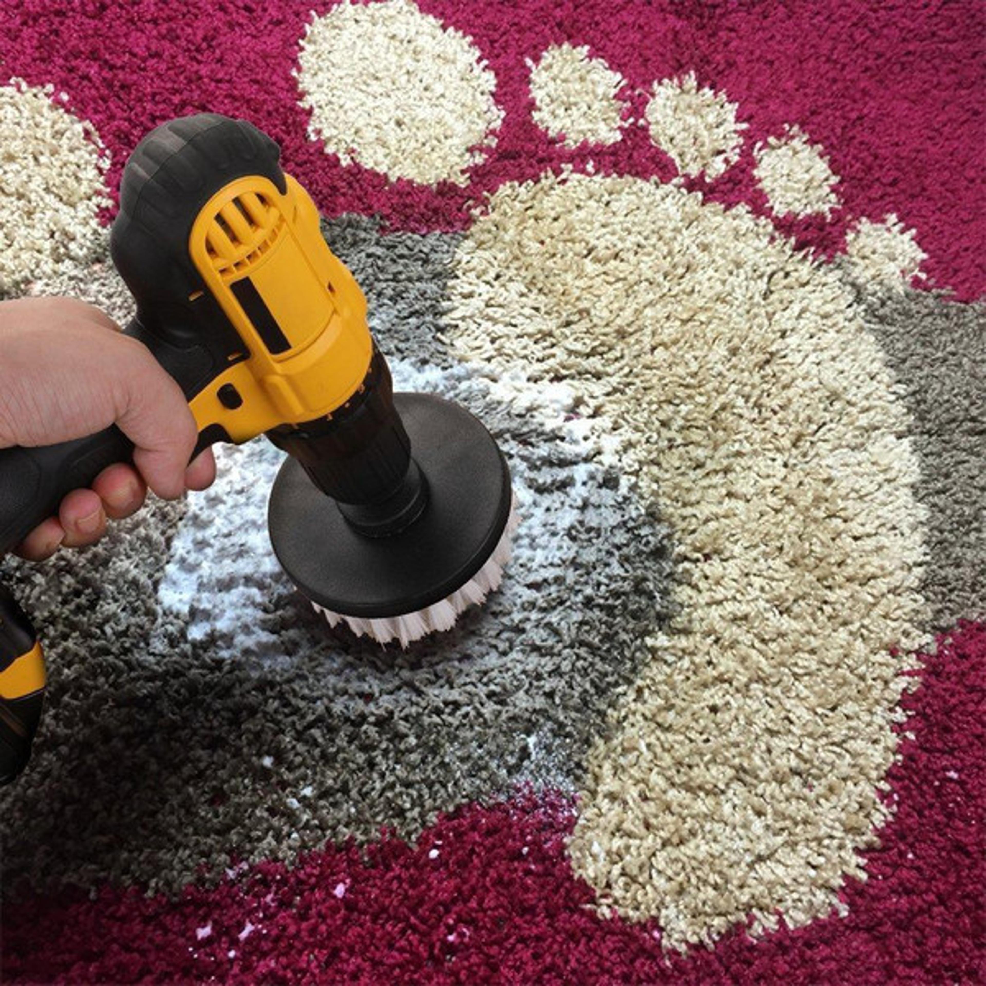 Effortless Cleaning with Nylon 3-Brush Power Scrubber Kit - Drill Brush Attachments for Every Surface 2