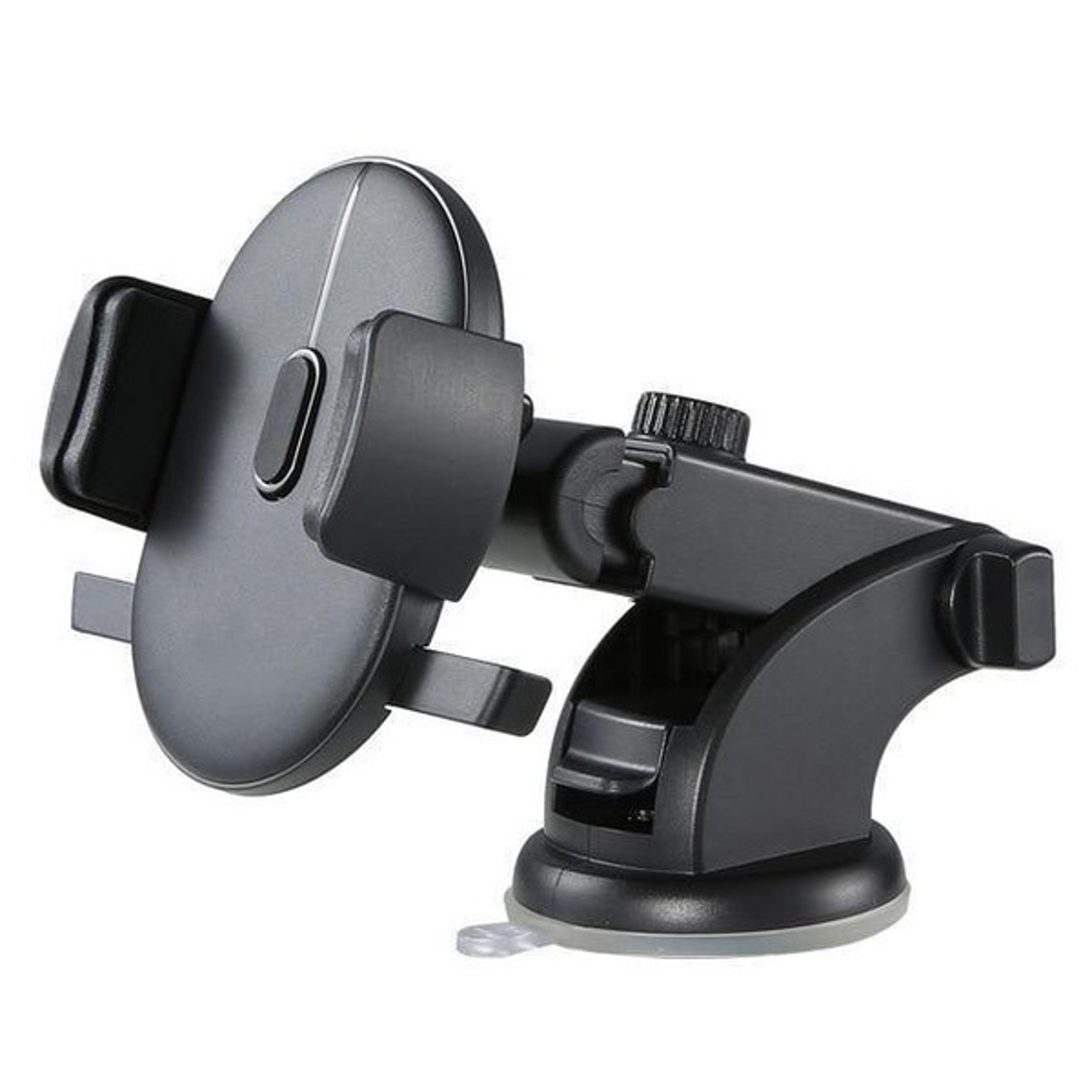 Secure and Versatile Car Phone Retractable Mount Holder - 360 degree Rotation, Telescopic, Easy-to-Install, Black 5
