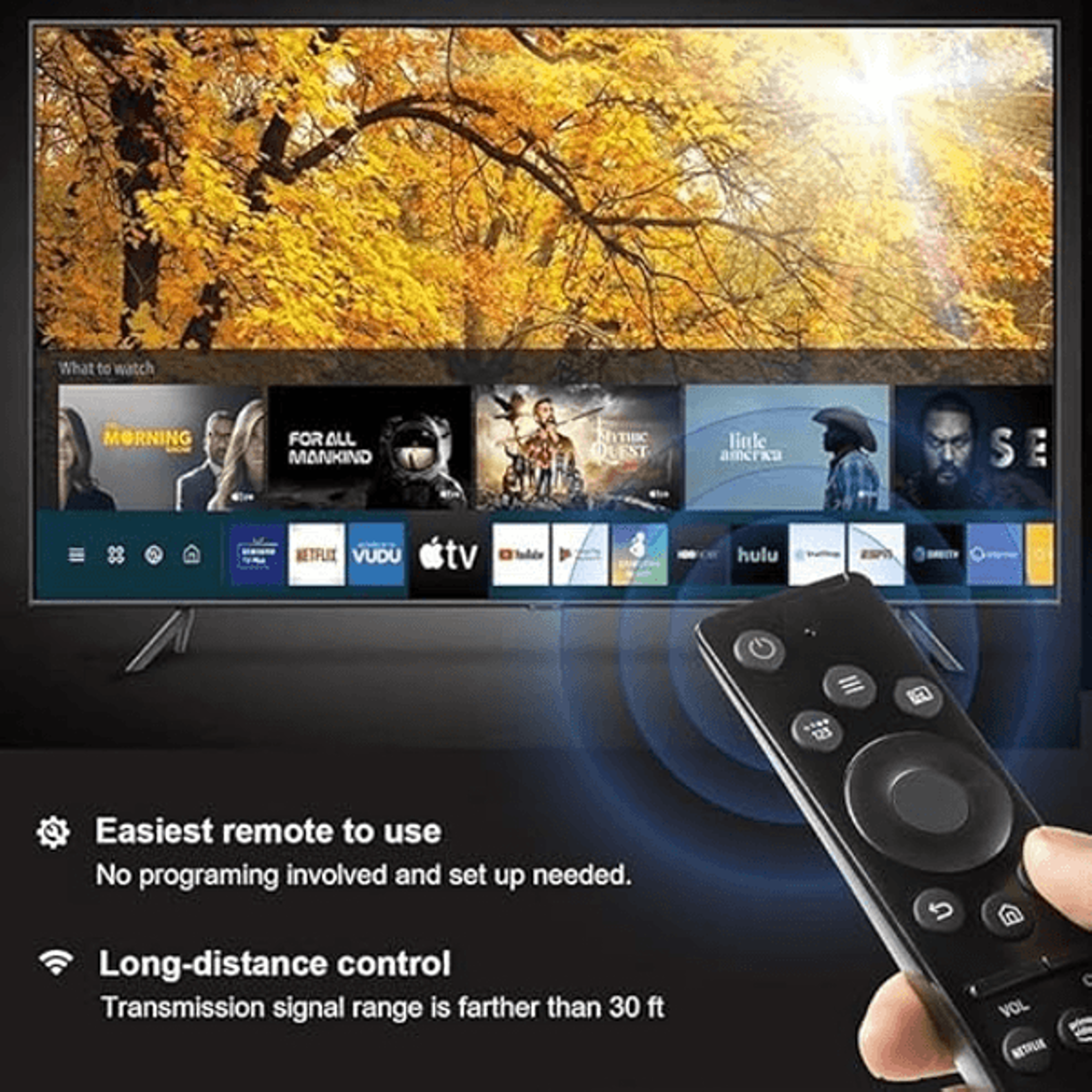 Replacement Remote For Samsung Smart TVs Instant SetupFree Control  Easy Navigation 2