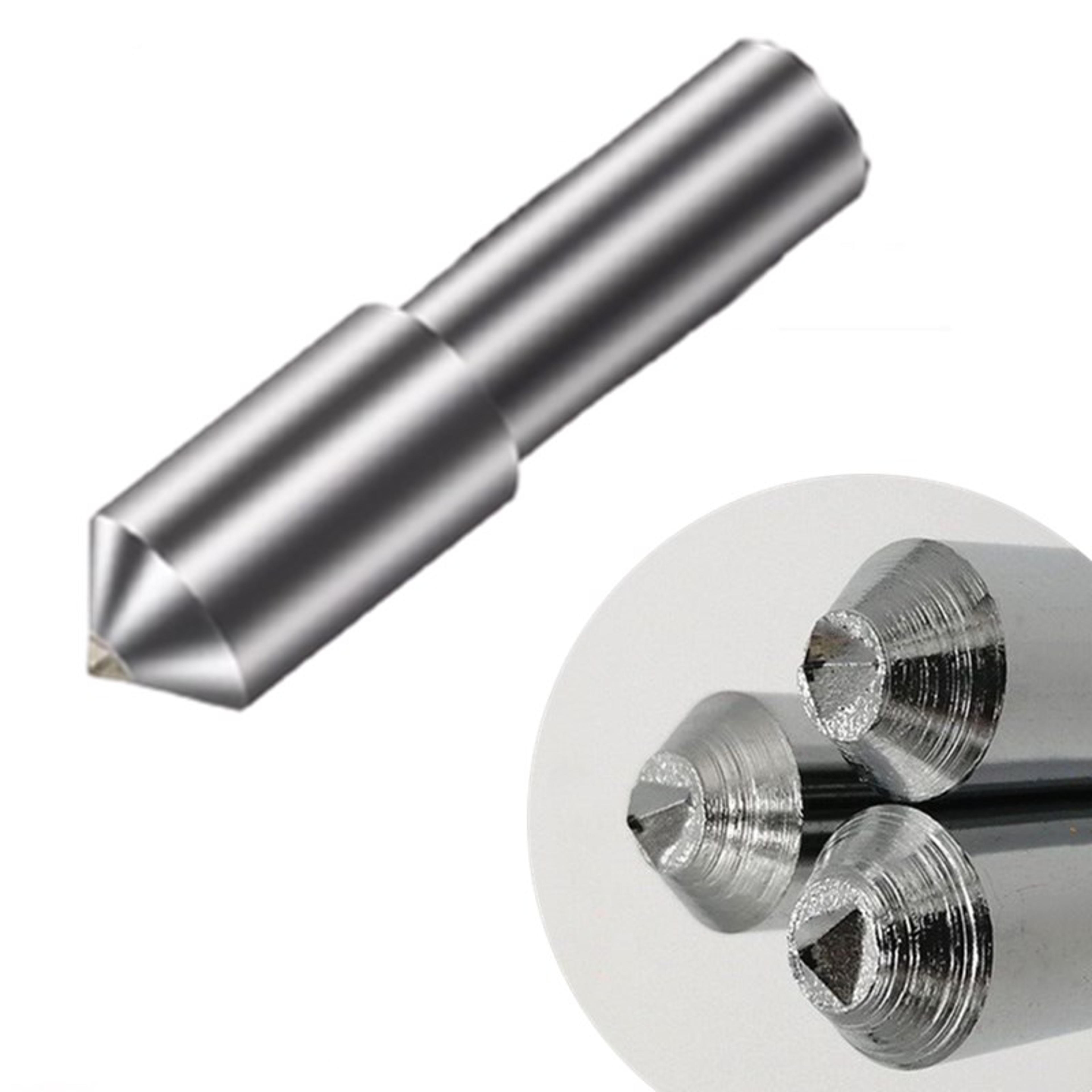 triangle diamond dresser for grinding wheel – 12mm single point dressing pen with tapered tip for grinder stone tool & a
