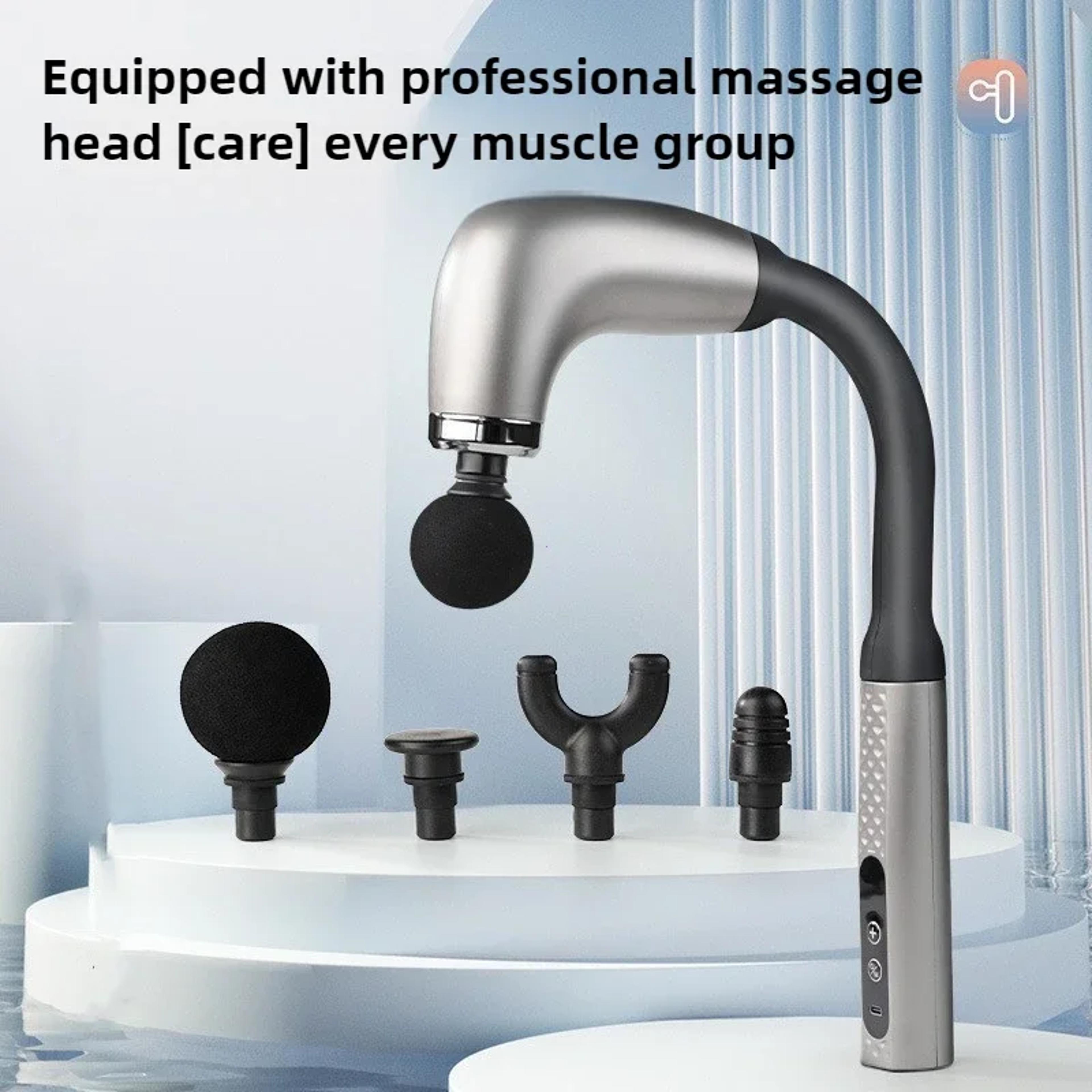 Body Relaxation Electric Fascia Gun Massager Trigger Point Massage Machine Home Fitness Handheld Ha 3