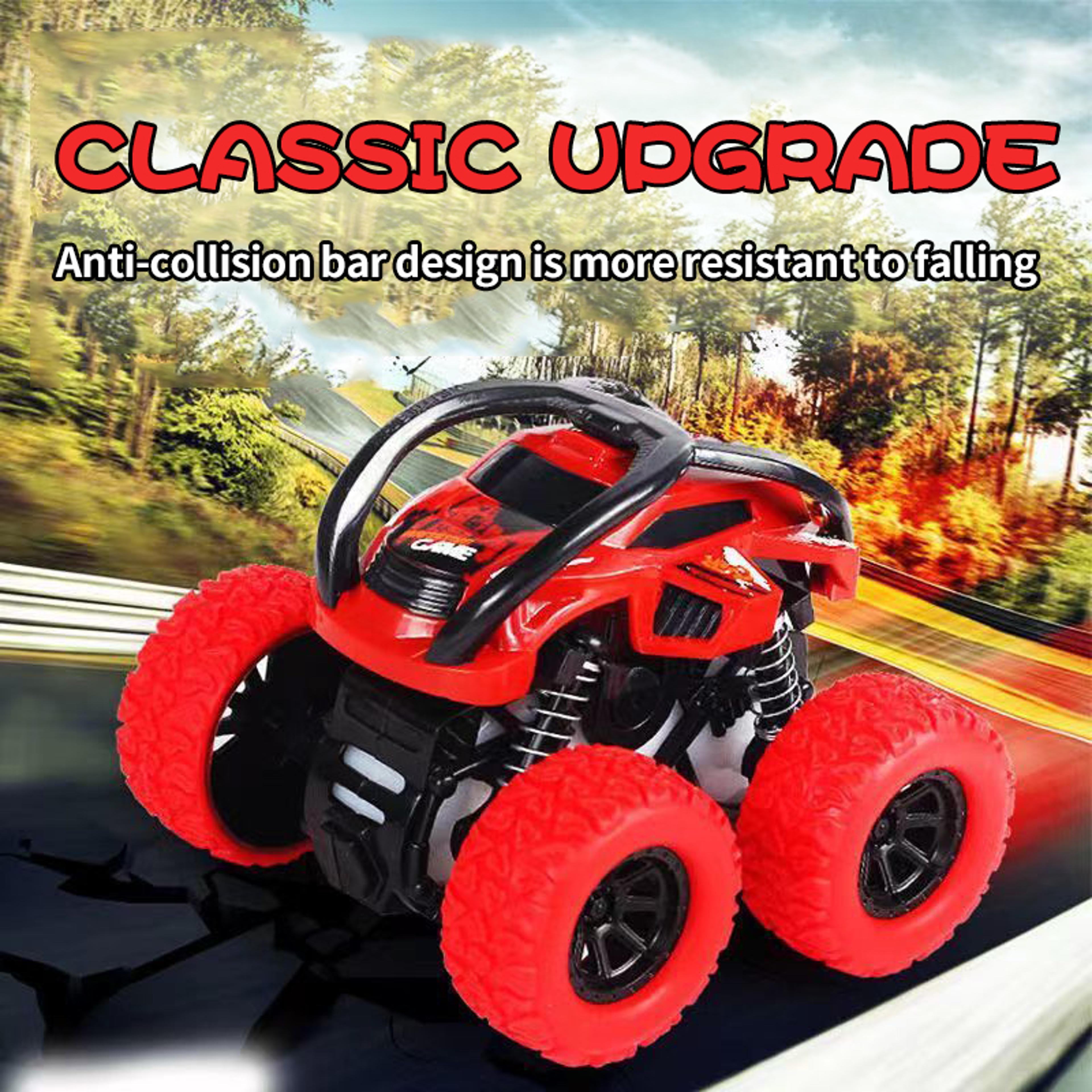 inertial off-road vehicle toy, super fall-resistant climbing car, 360° rotation 4wd model car for kids