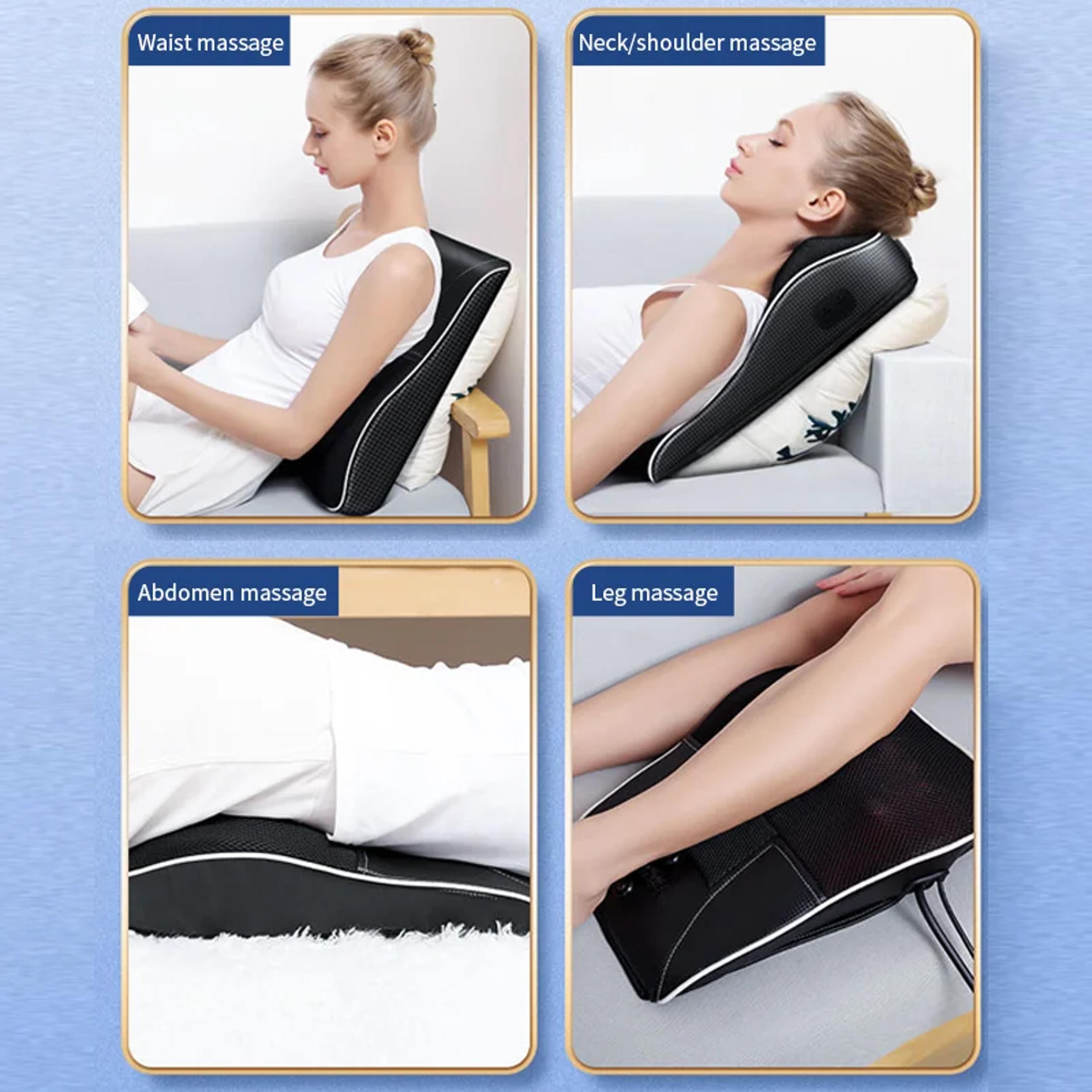 Jinkairui Electric Shiatsu Head Neck Massager Pillow With Heating Cervical Traction Body Massage De