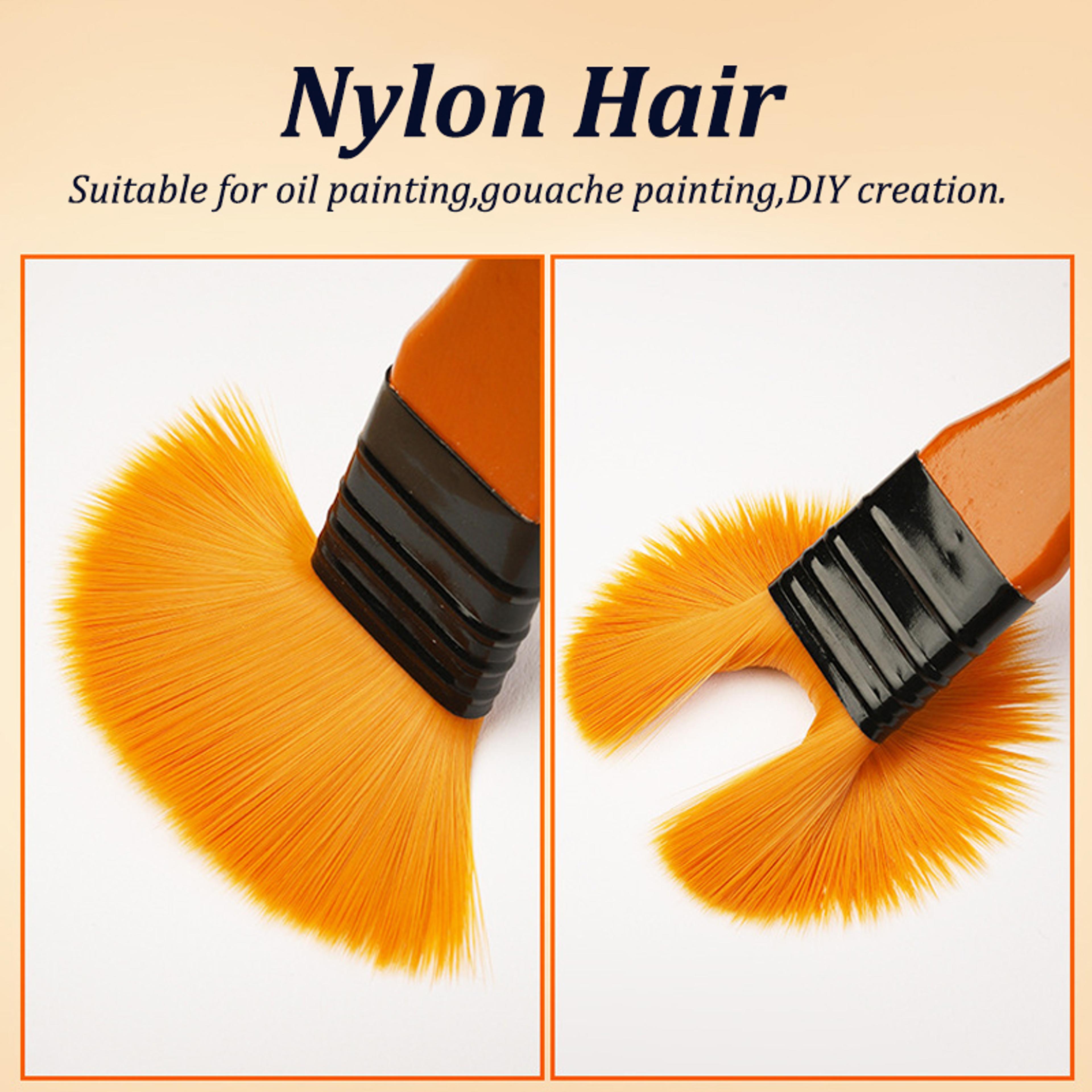 Nylon Hair Watercolor Paint Brush Pen Set Wooden Handle Art Brushes For Acrylic Oil Painting DIY Cr 4