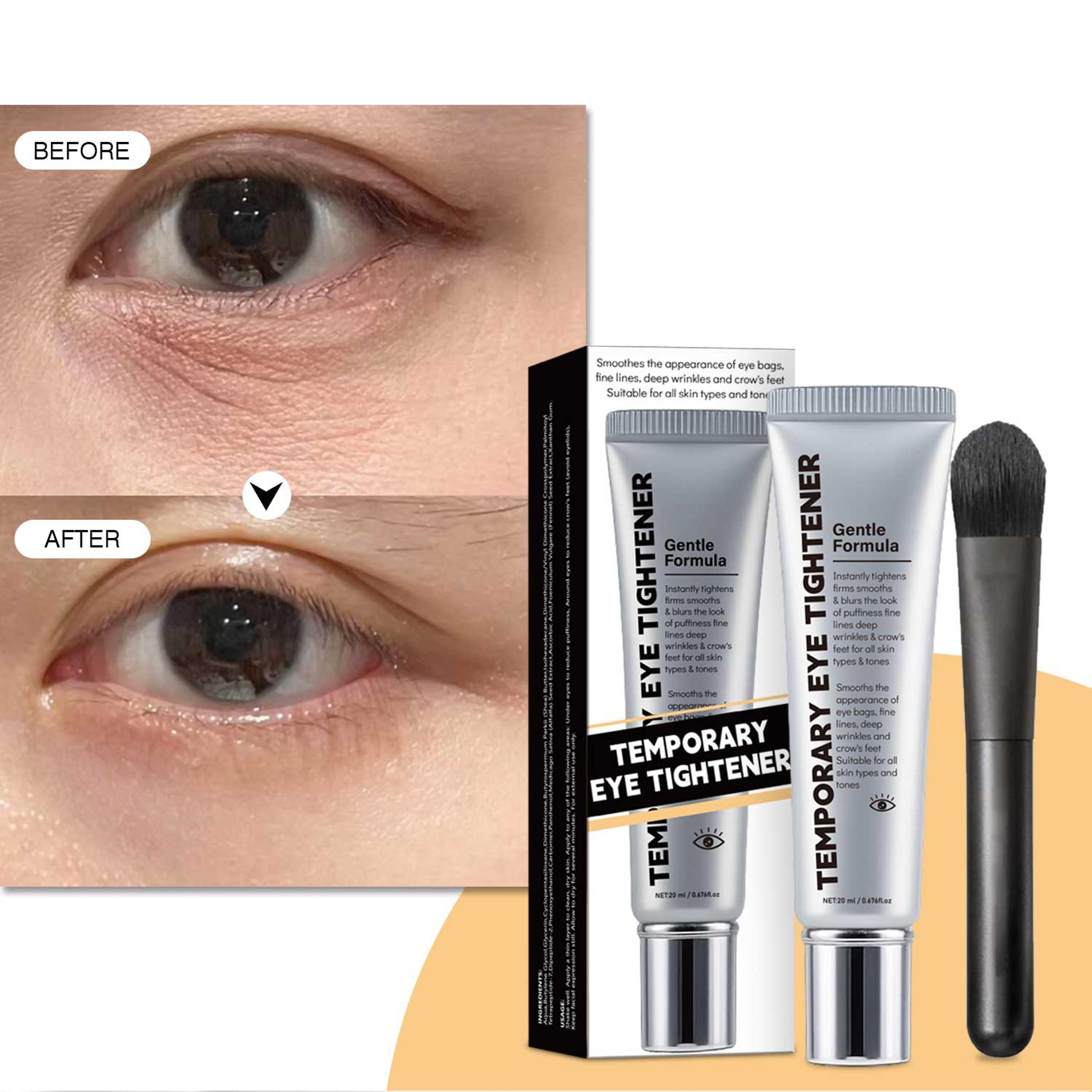 instant eye firming cream 20ml, temporary eye tightener, smooth fine line facial makeup primer, gentle eye care