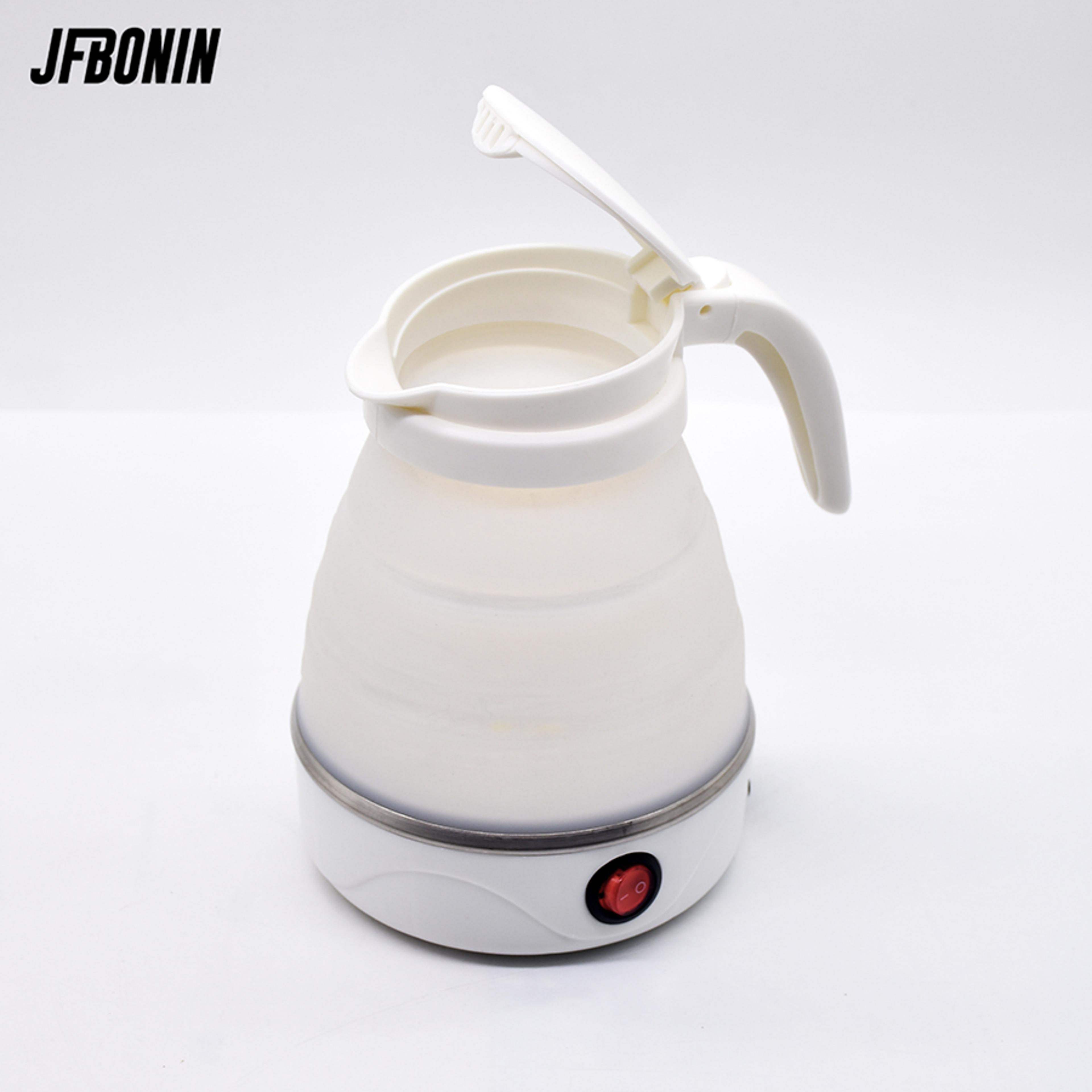 220V 06L Mini Folding Kettle 600W Portable Silicone Electric Kettle For Travel  Home Fast Boil Wate 2