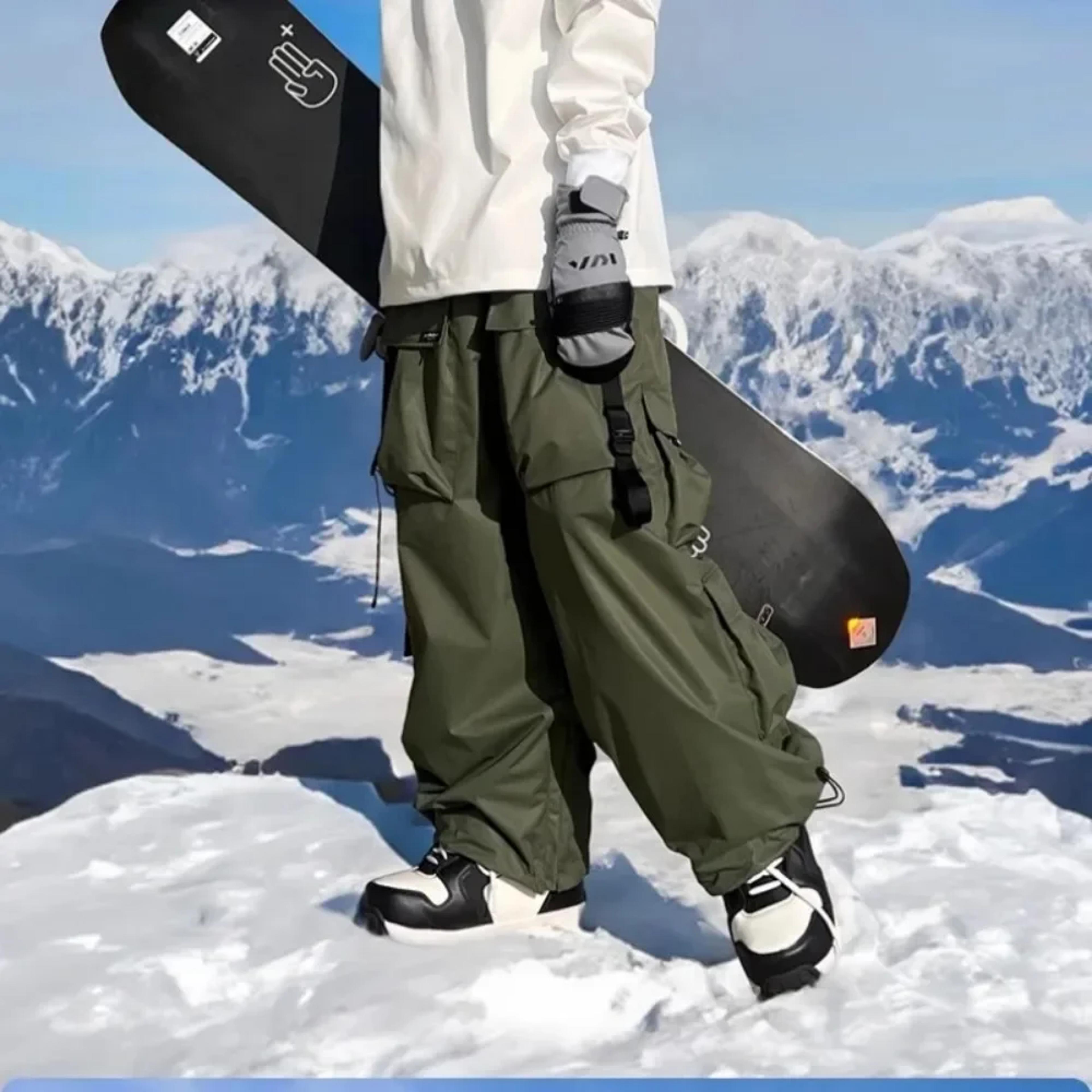 Waterproof Thermal Snow Pants Oversized Fit For Men And Women Breathable Ski Pants Winter Snowboard 3