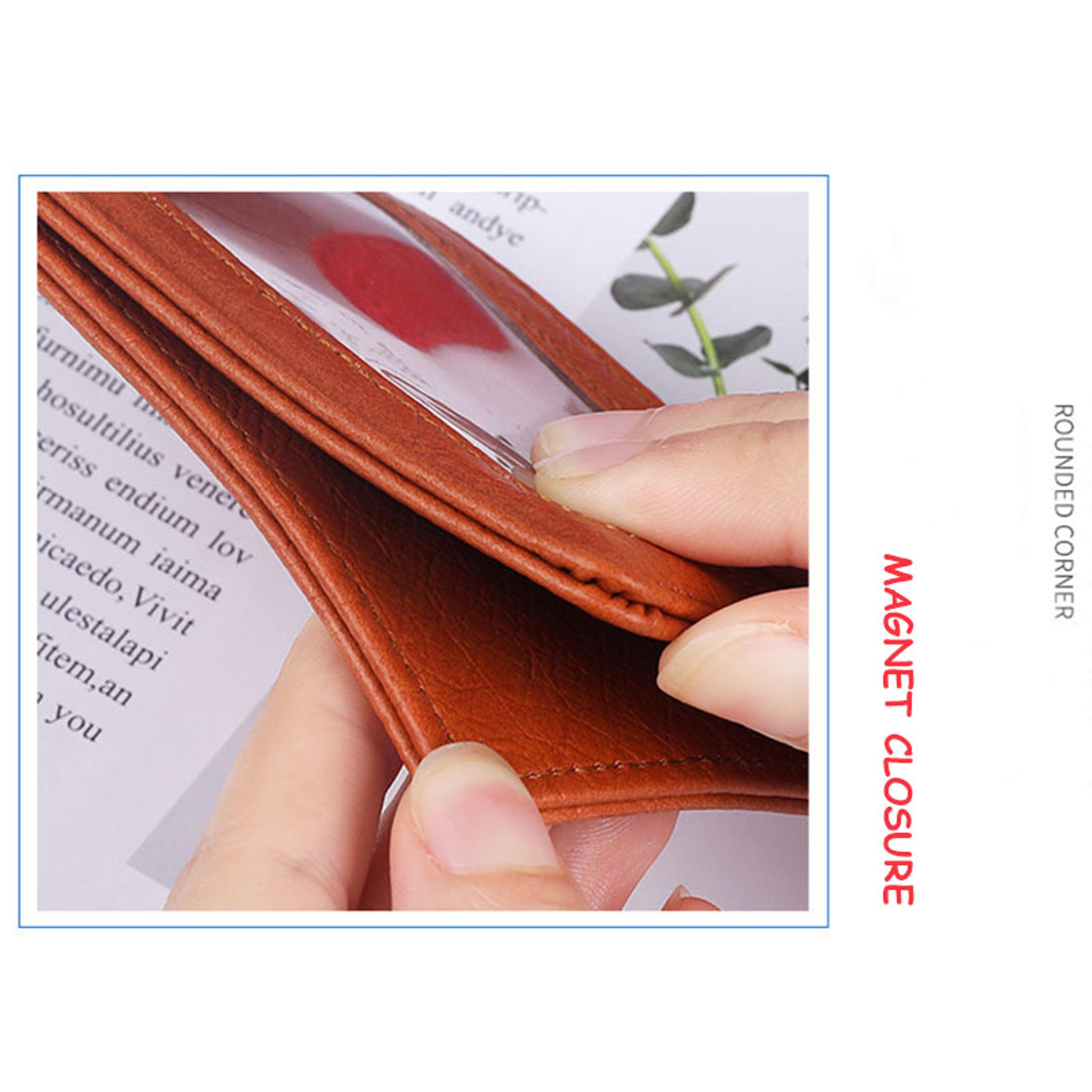 Luxury Leather Card Holder Multi Card Case For Men Business Credit ID Card Holder With Neck Lanyard 3