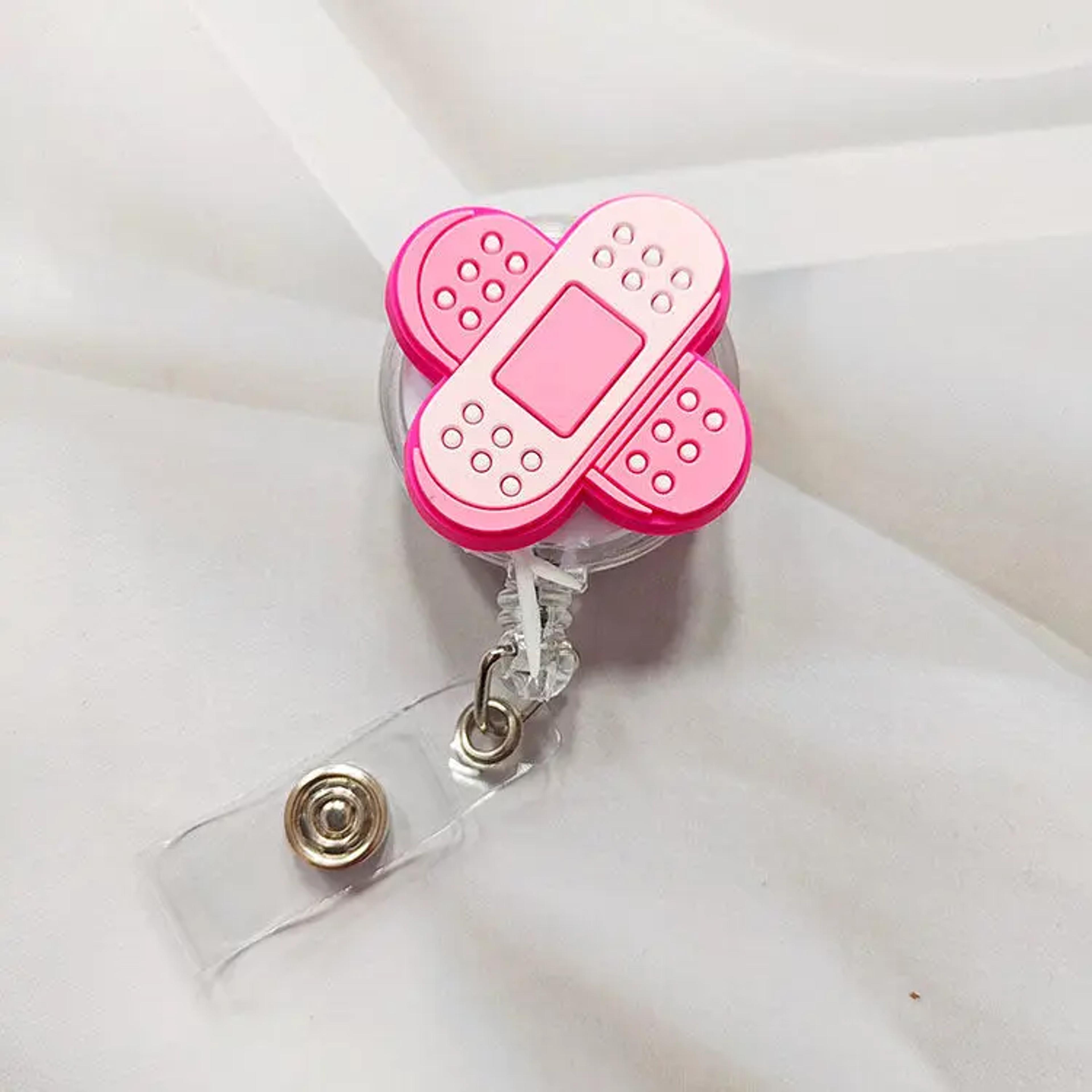 Creative Cartoon Nurse ID Badge Clip Retractable Reel Easy Pull Clip Set For Medical Professionals  6