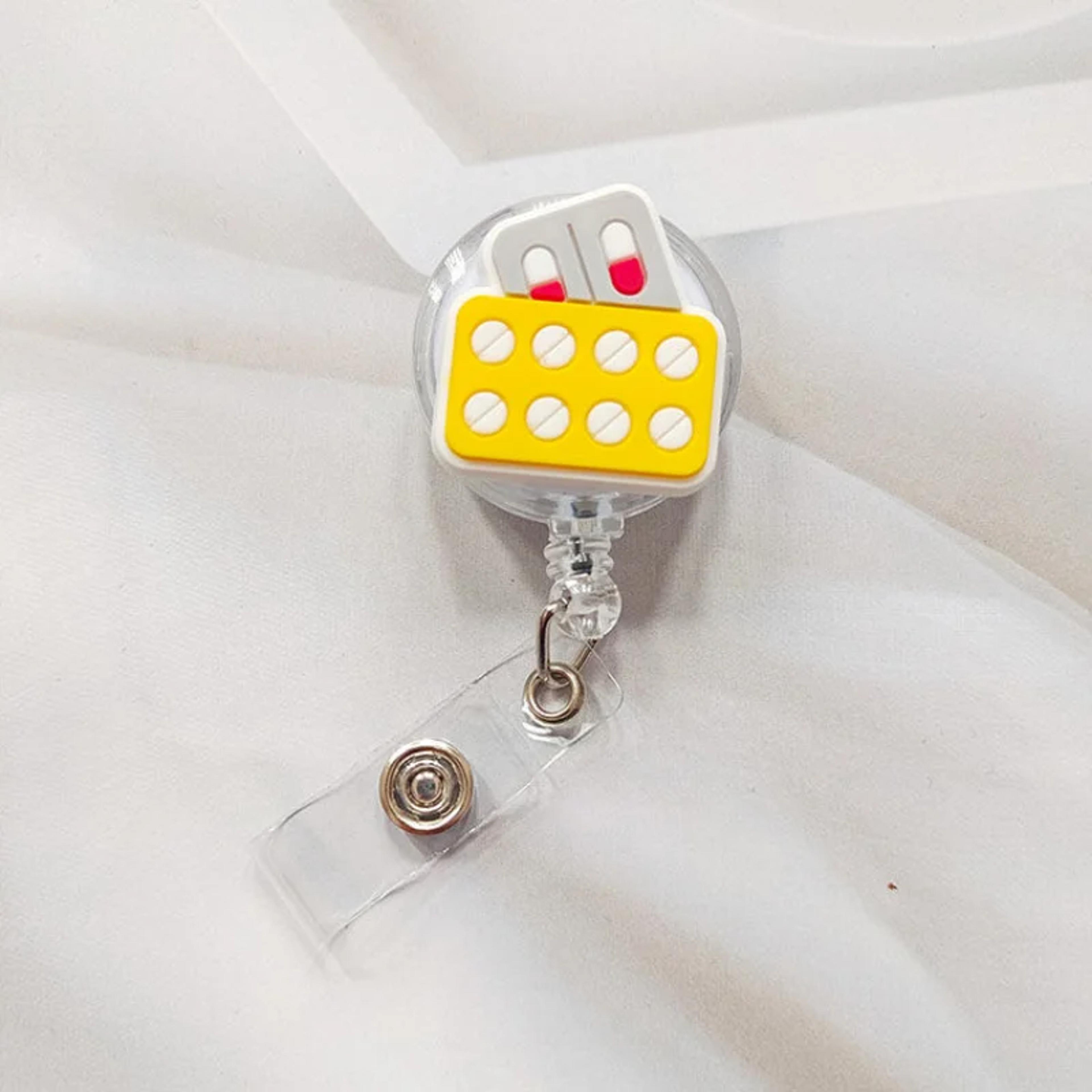 Creative Cartoon Nurse ID Badge Clip Retractable Reel Easy Pull Clip Set For Medical Professionals  13