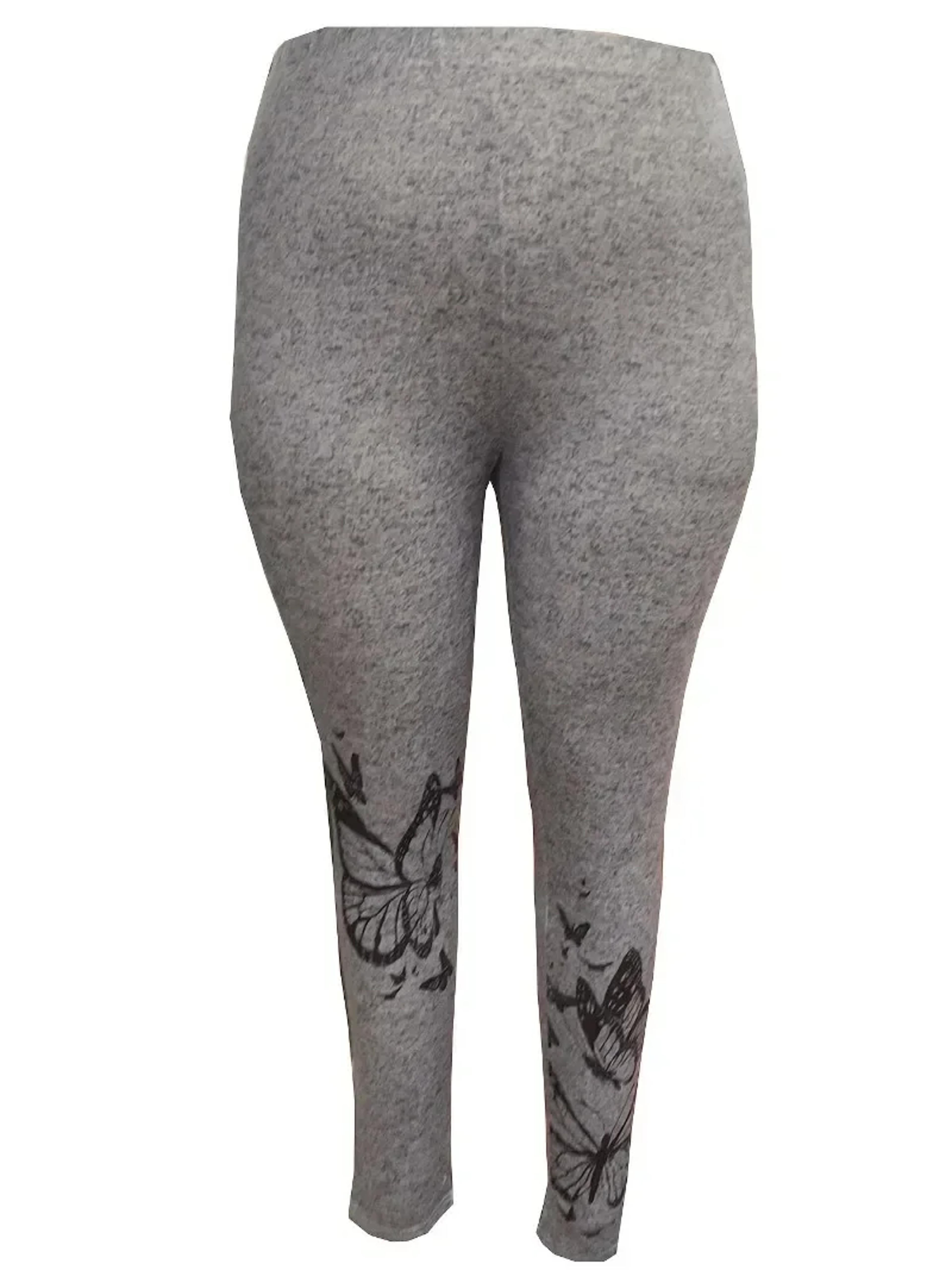 Butterfly Printed Leggings Womens Plus Size High Waisted Tights Casual Long Pants For Spring And Au 2