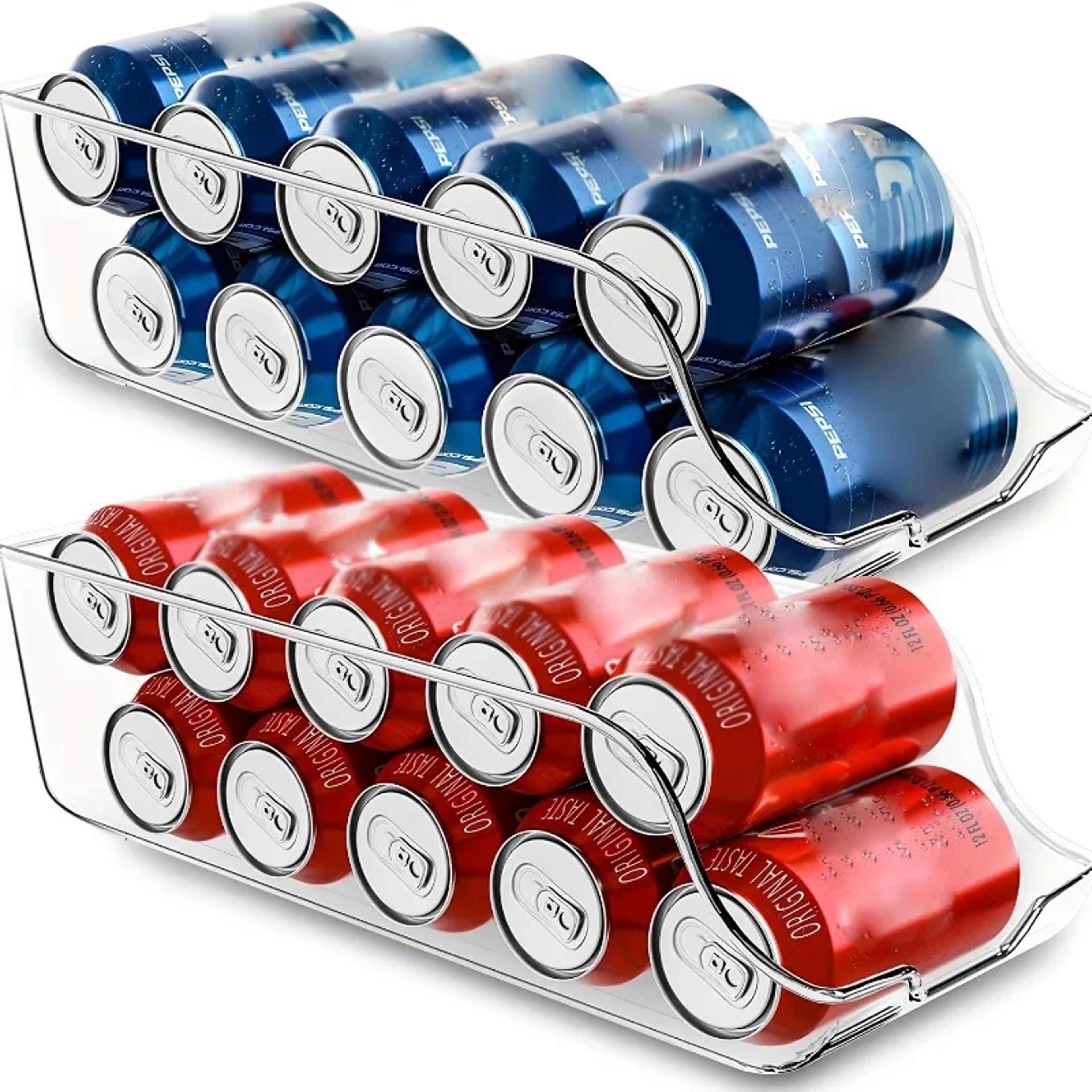 Space Saving Auto Rolling Fridge Can Dispenser  Soda Can Organizer Efficient Fridge Storage Bins Fi 0