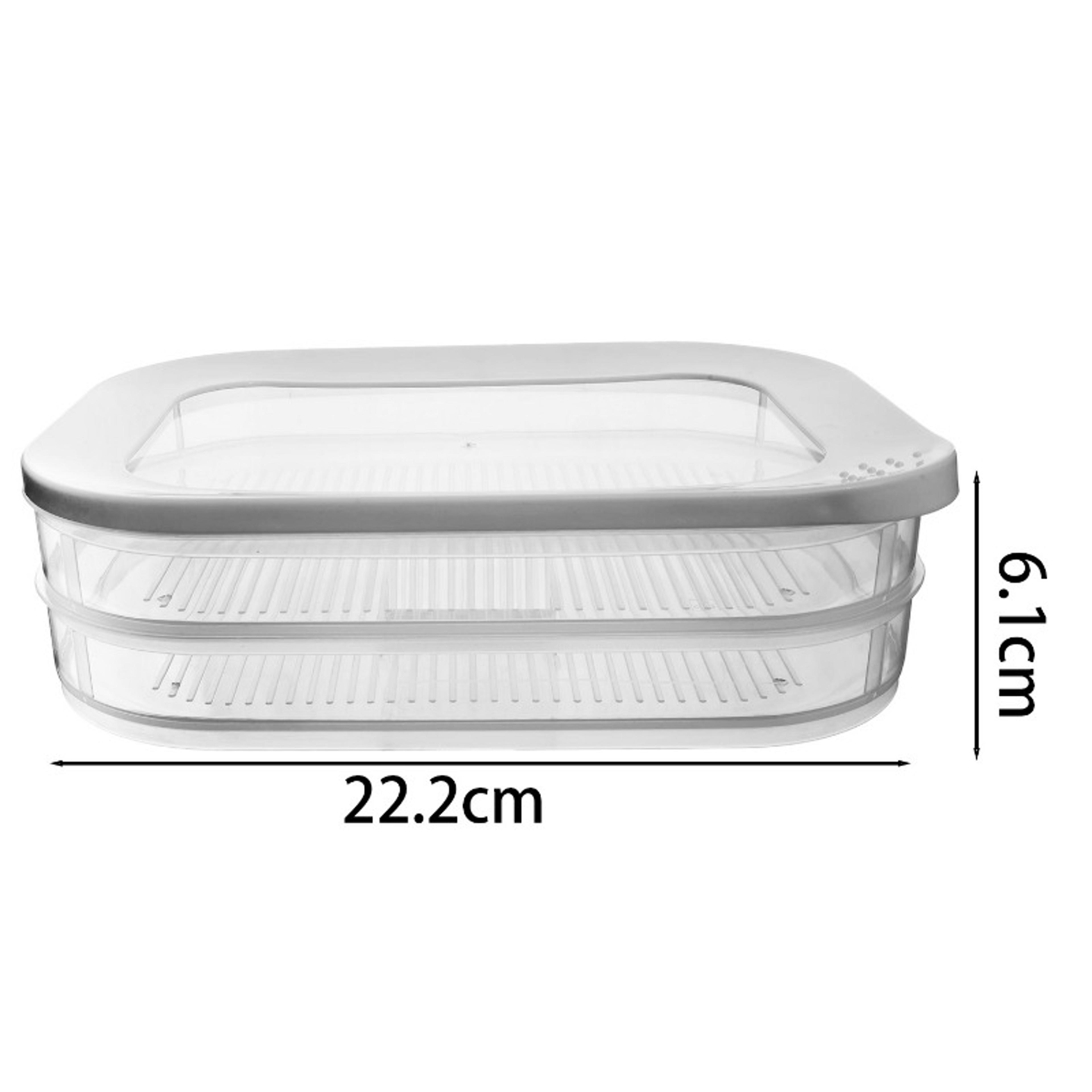 Premium Stackable Fridge Meat  Meal Prep Storage Box Airtight Food Keeper 5