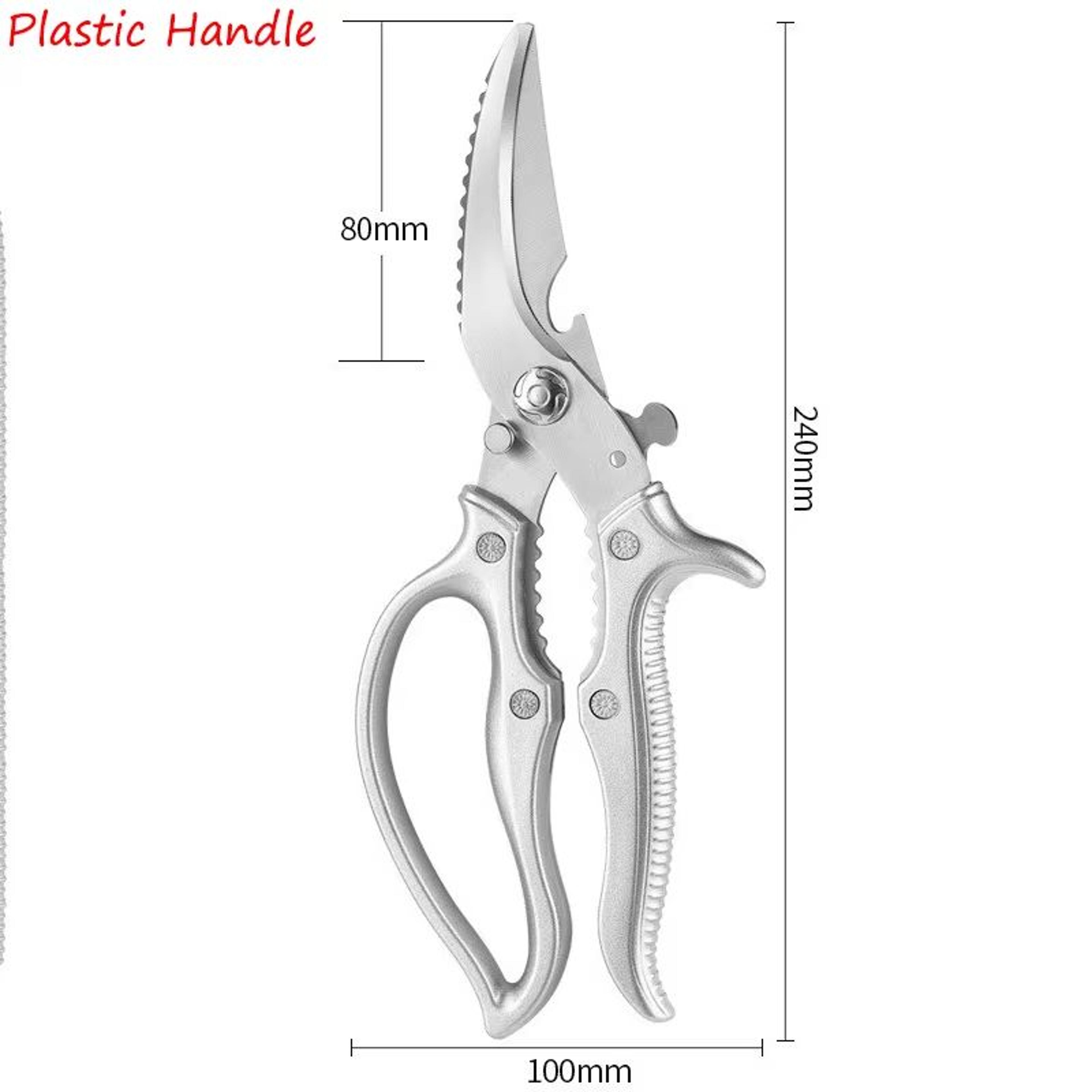 Heavy Duty Stainless Steel Kitchen Shears Premium Chicken Bone  BBQ Scissors 6
