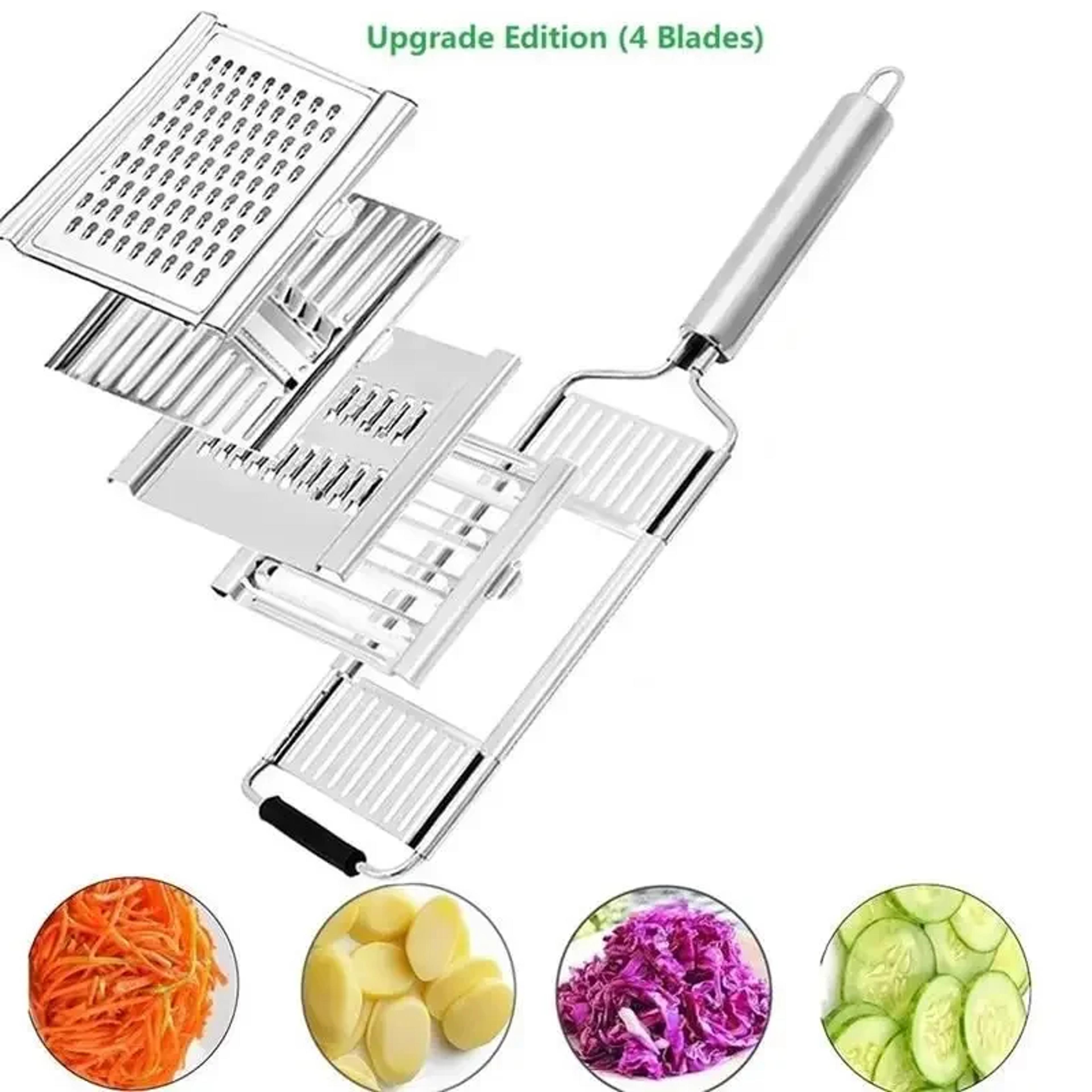 SliceMaster Vegetable Slicer  Stainless Steel Grater Set 4