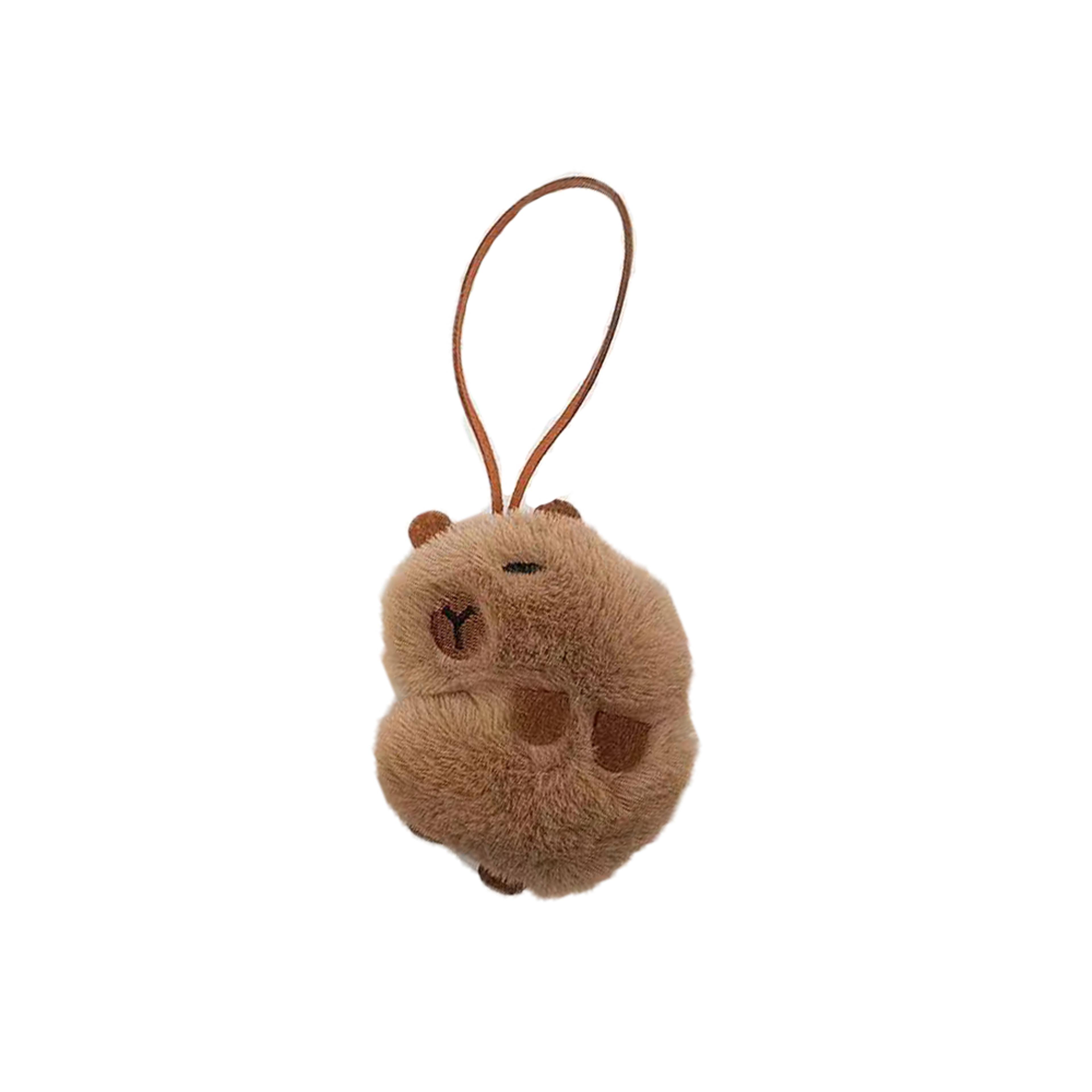 CapyBuddy Plush Capybara Keychain  Backpack Name Tag For Kids 3