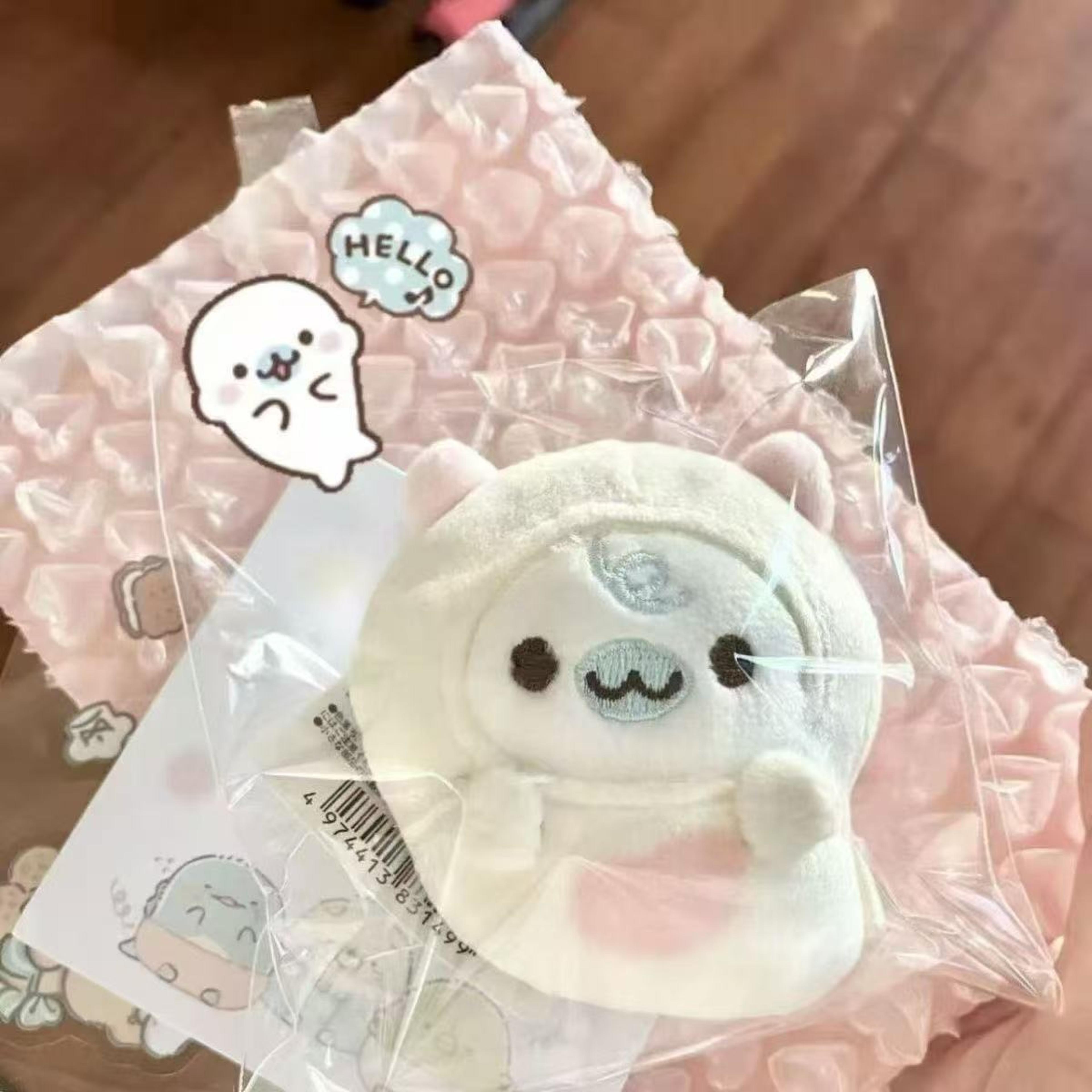 SnuggleSeal Plush Keychain Cute Seal Bag Charm  Backpack Pendant 3
