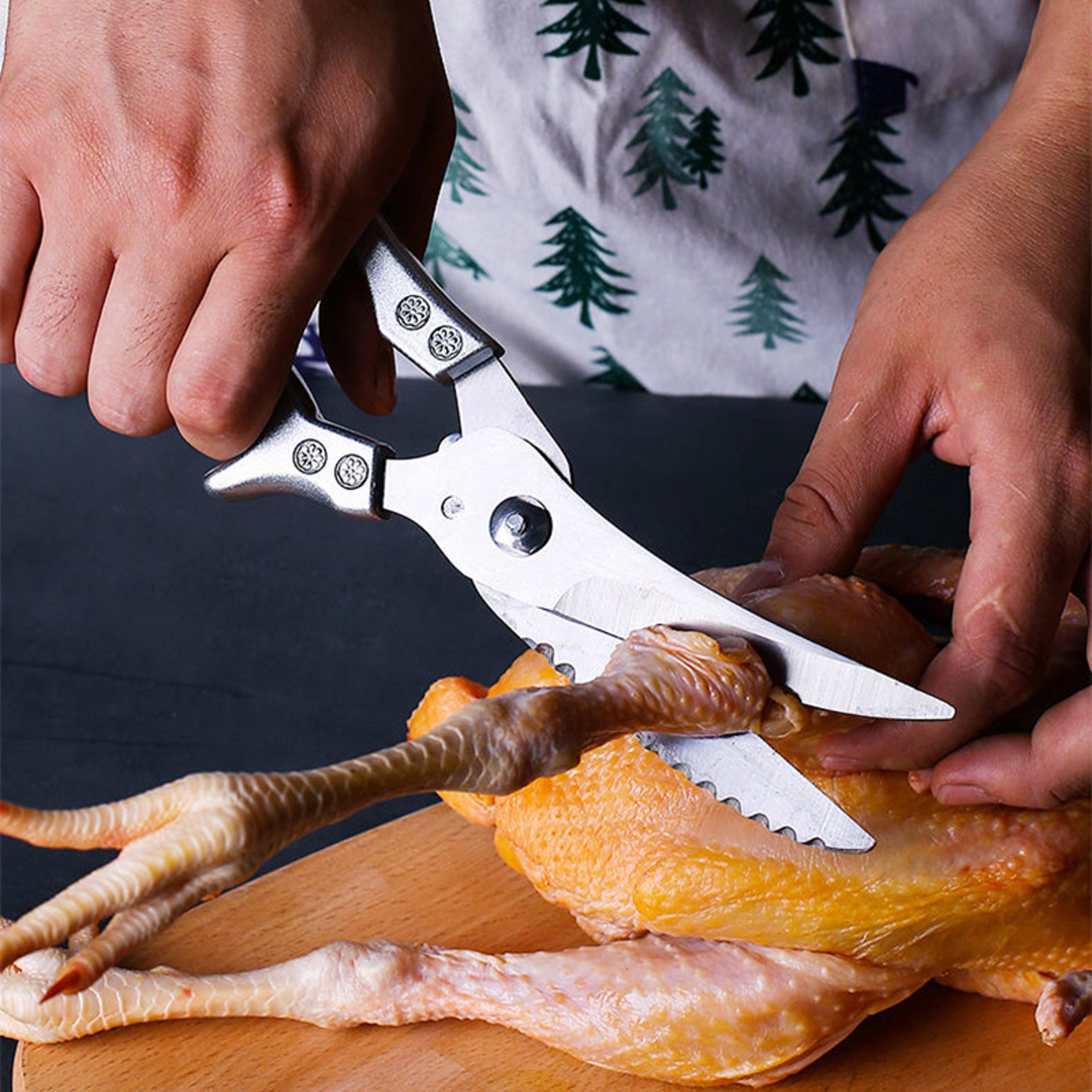 Heavy Duty Poultry Shears Stainless Steel Kitchen Scissors For Chicken Fish  Meat 3