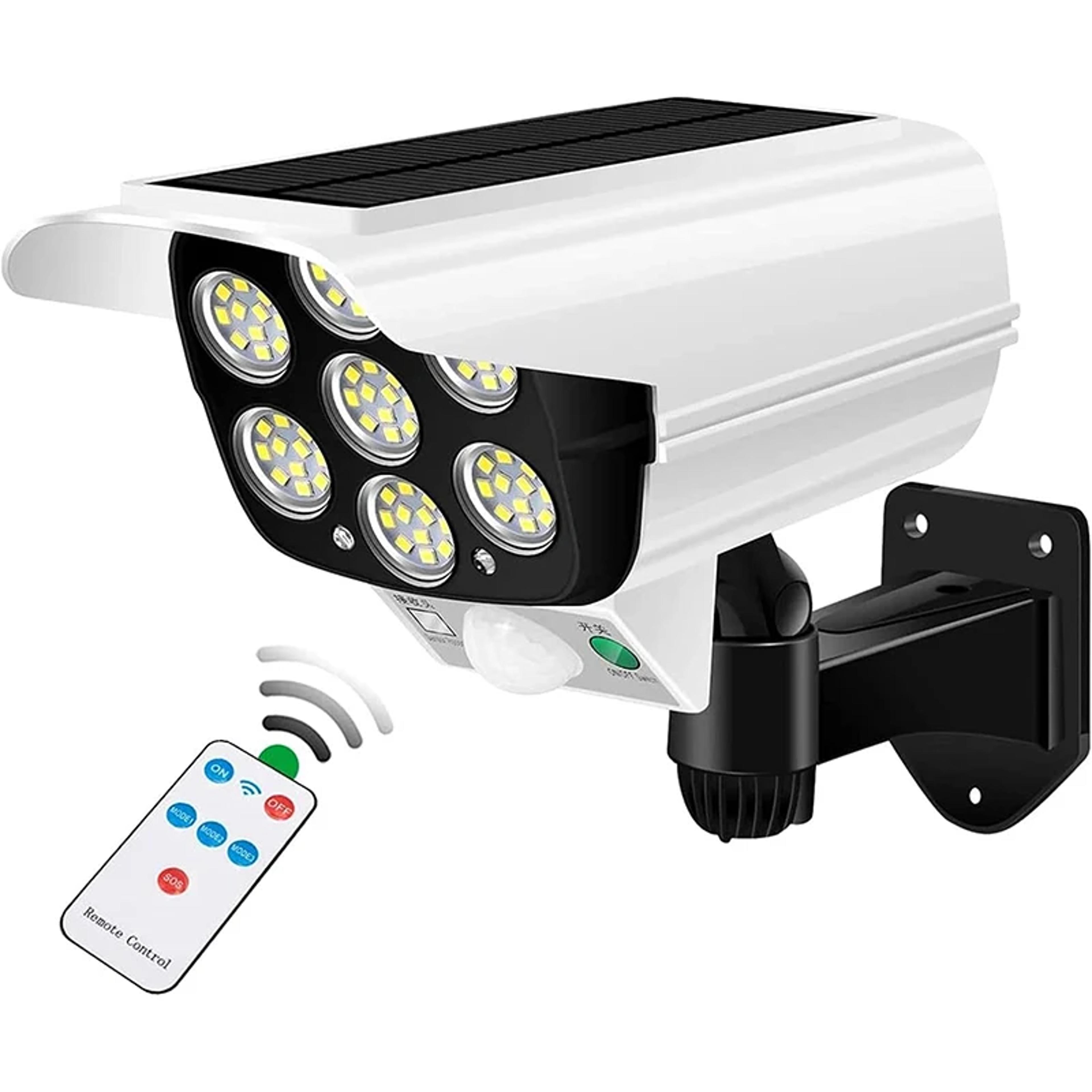 Solar Security Light Dummy Camera With Motion Sensor  Modes Outdoor Waterproof Garden Protection 6