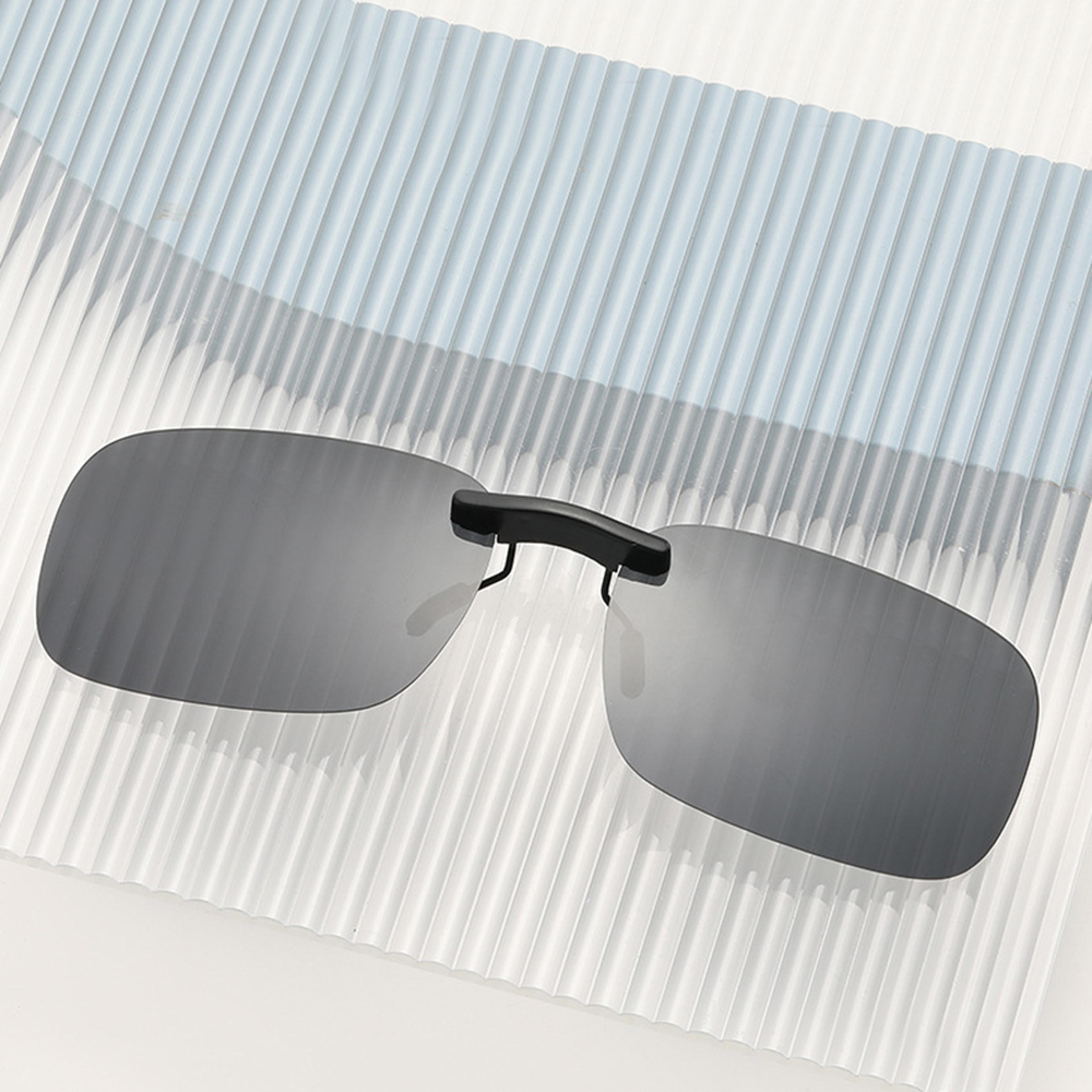 KLASSNUM Polarized Clip On Sunglasses With Protection For Men  Women Rimless 5