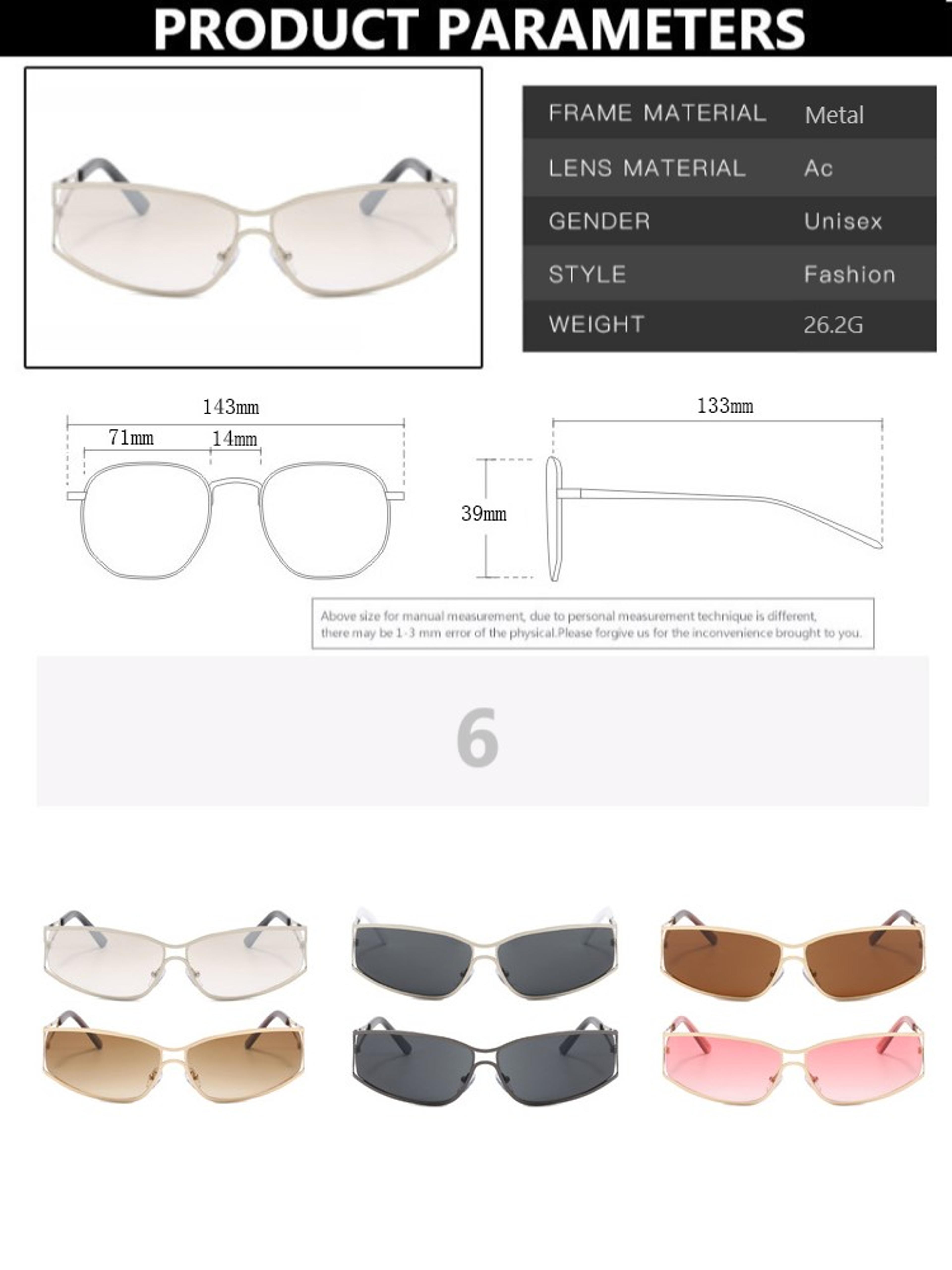 RetroShield Oversized Gradient Steampunk Sunglasses For Women  Men 3