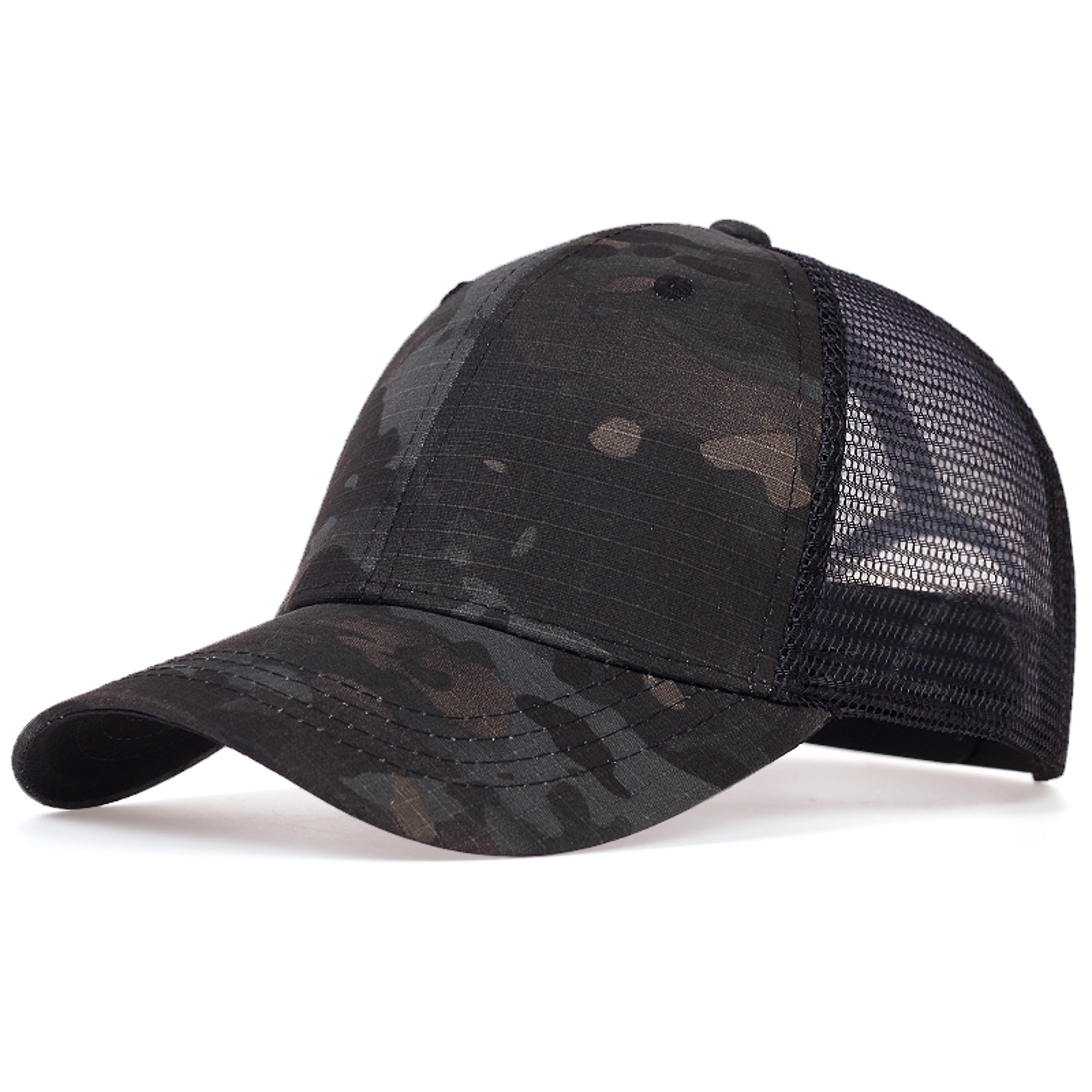 Breathable Mesh Sun Hat Adjustable Trucker Tactical Camouflage Cap 6