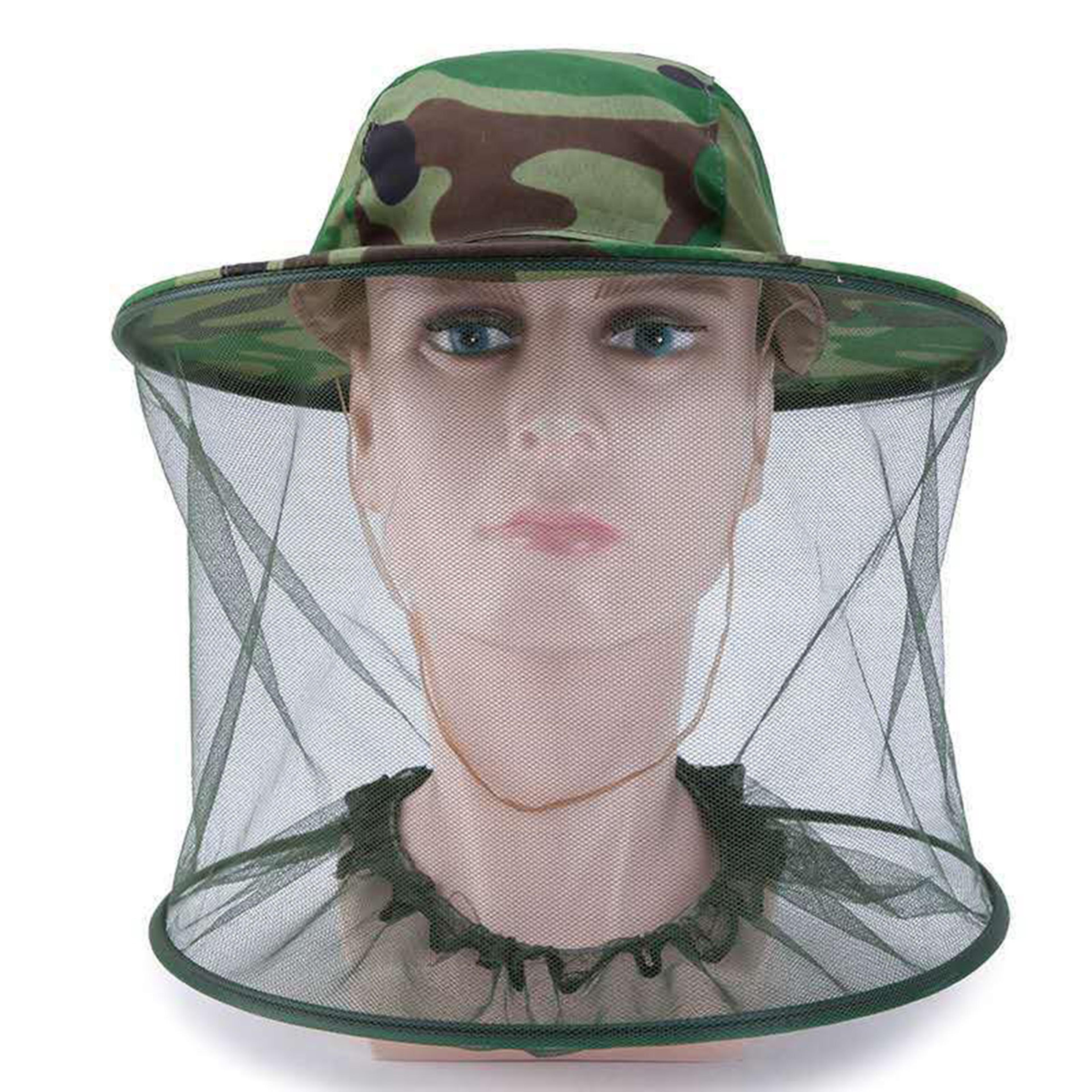 Breathable Insect Mesh Cap With Mosquito Head Net For Fishing  Beekeeping Sun Protection Hat 4