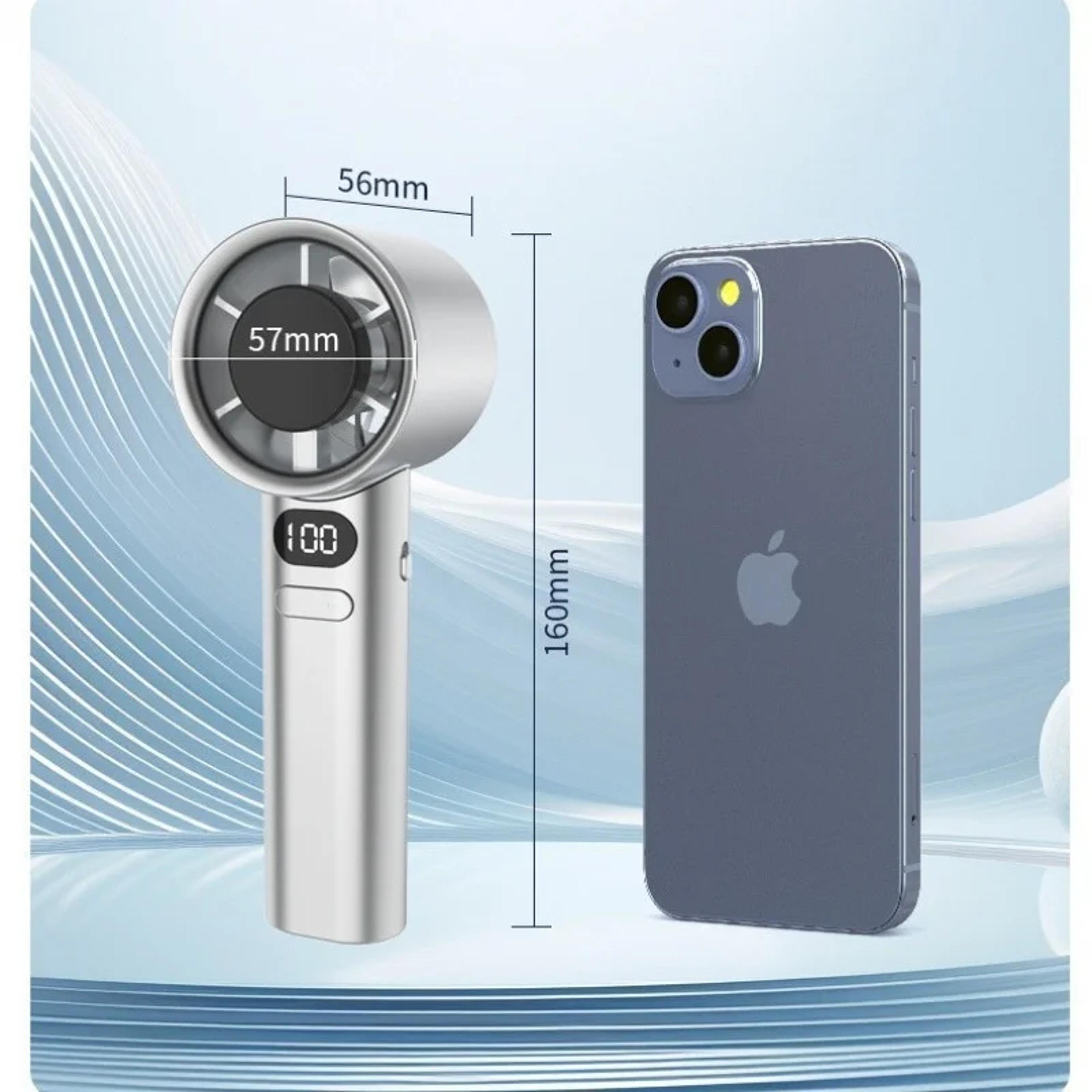 HOMEFISH USB Rechargeable Bladeless Portable Handheld Cooling Fan For Personal Use 1