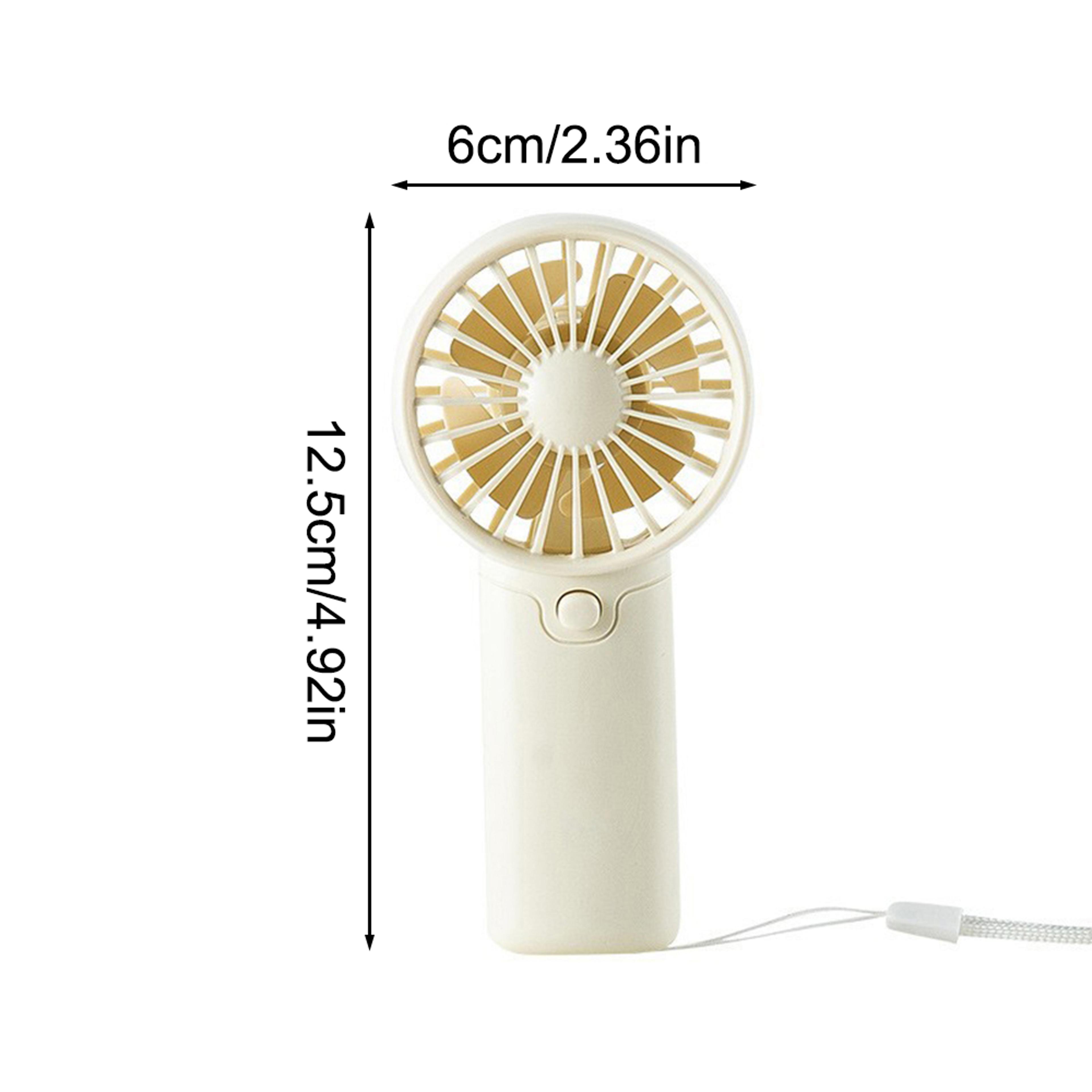 Cartoon Mini Portable Handheld Fan Battery Powered Personal Cooling Fan For Office Travel 4