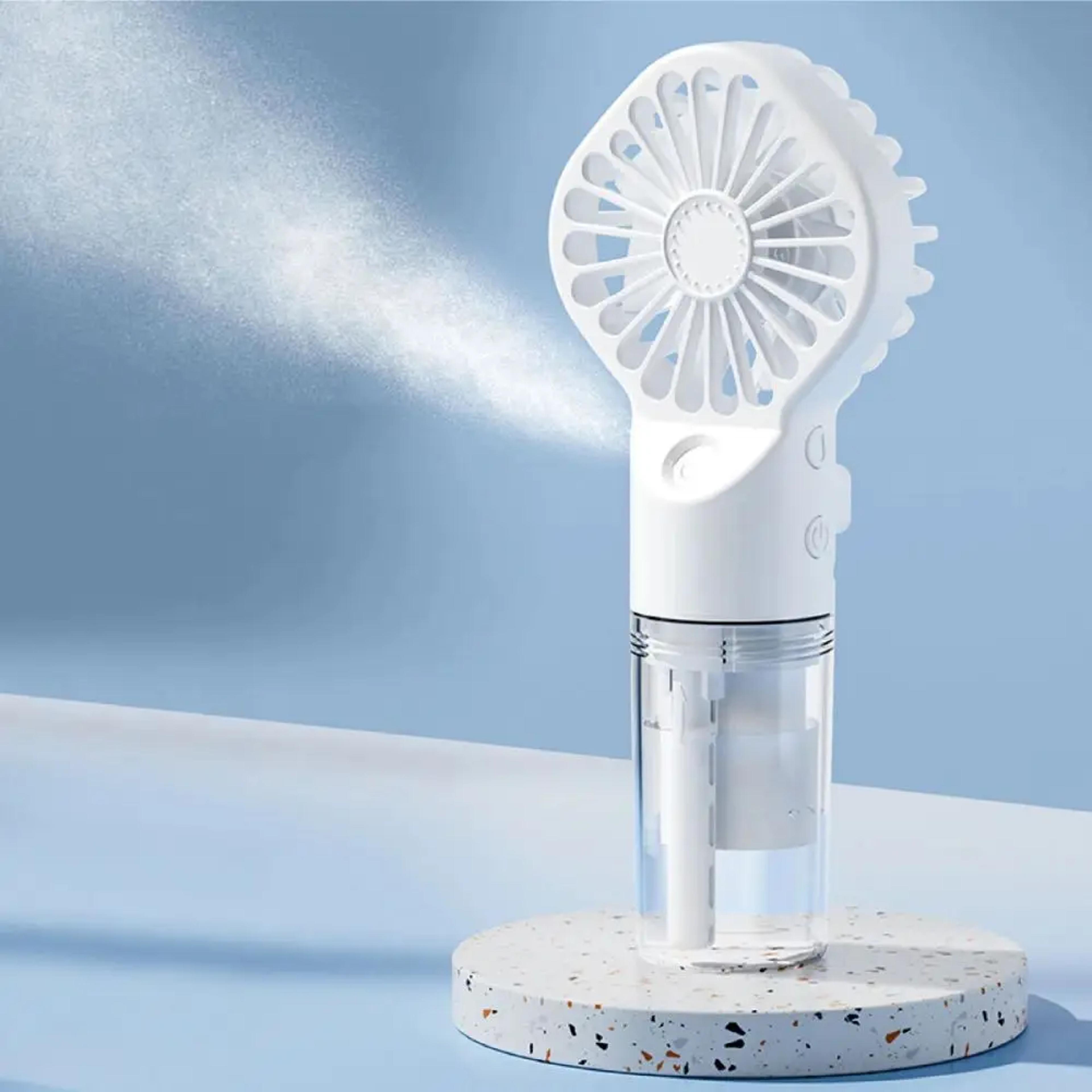 Portable Handheld Misting Fan USB Rechargeable Fan 2