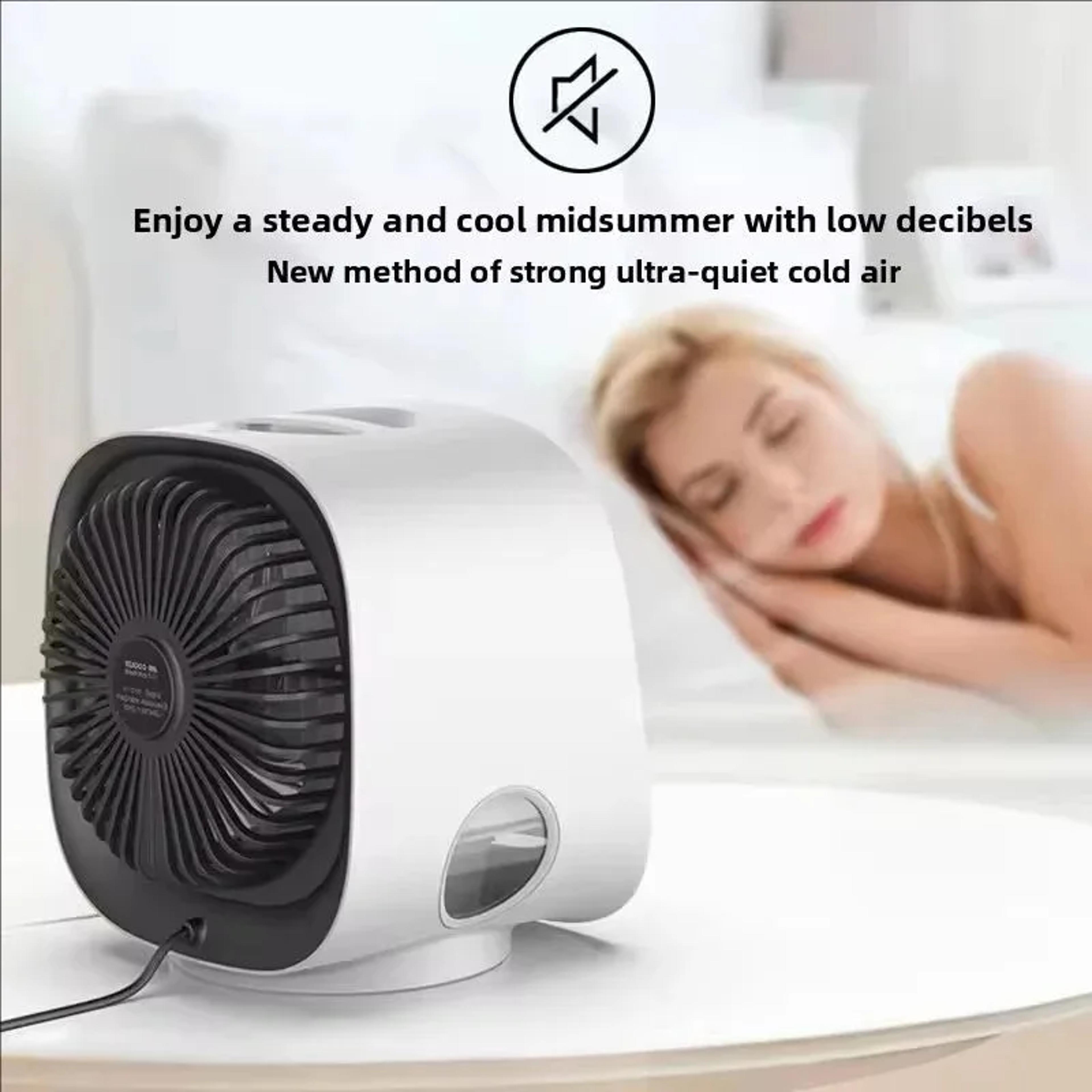 Mini USB Air Cooler Fan With Mist Spray Portable Desk Cooling Fan 1