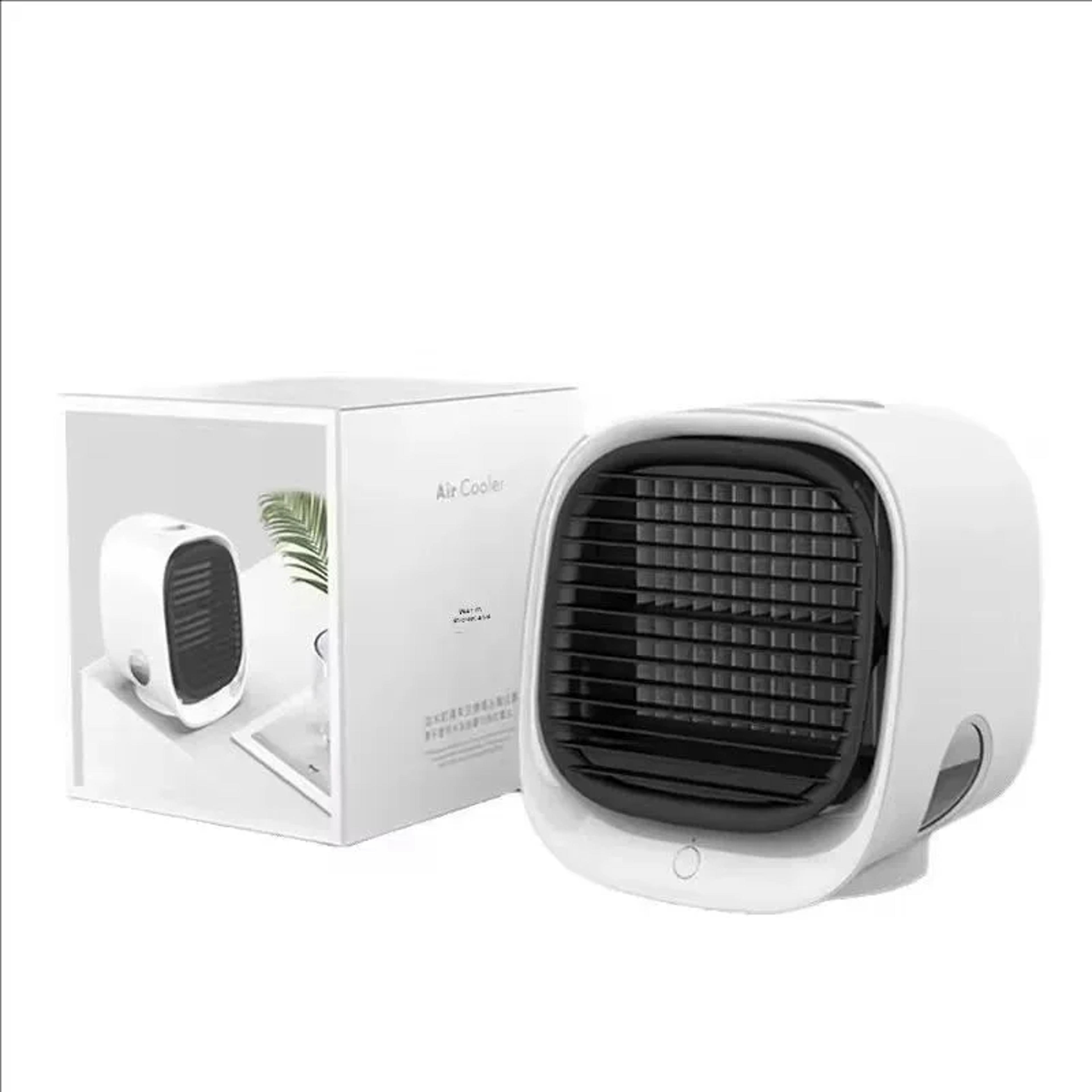 Mini USB Air Cooler Fan With Mist Spray Portable Desk Cooling Fan 5