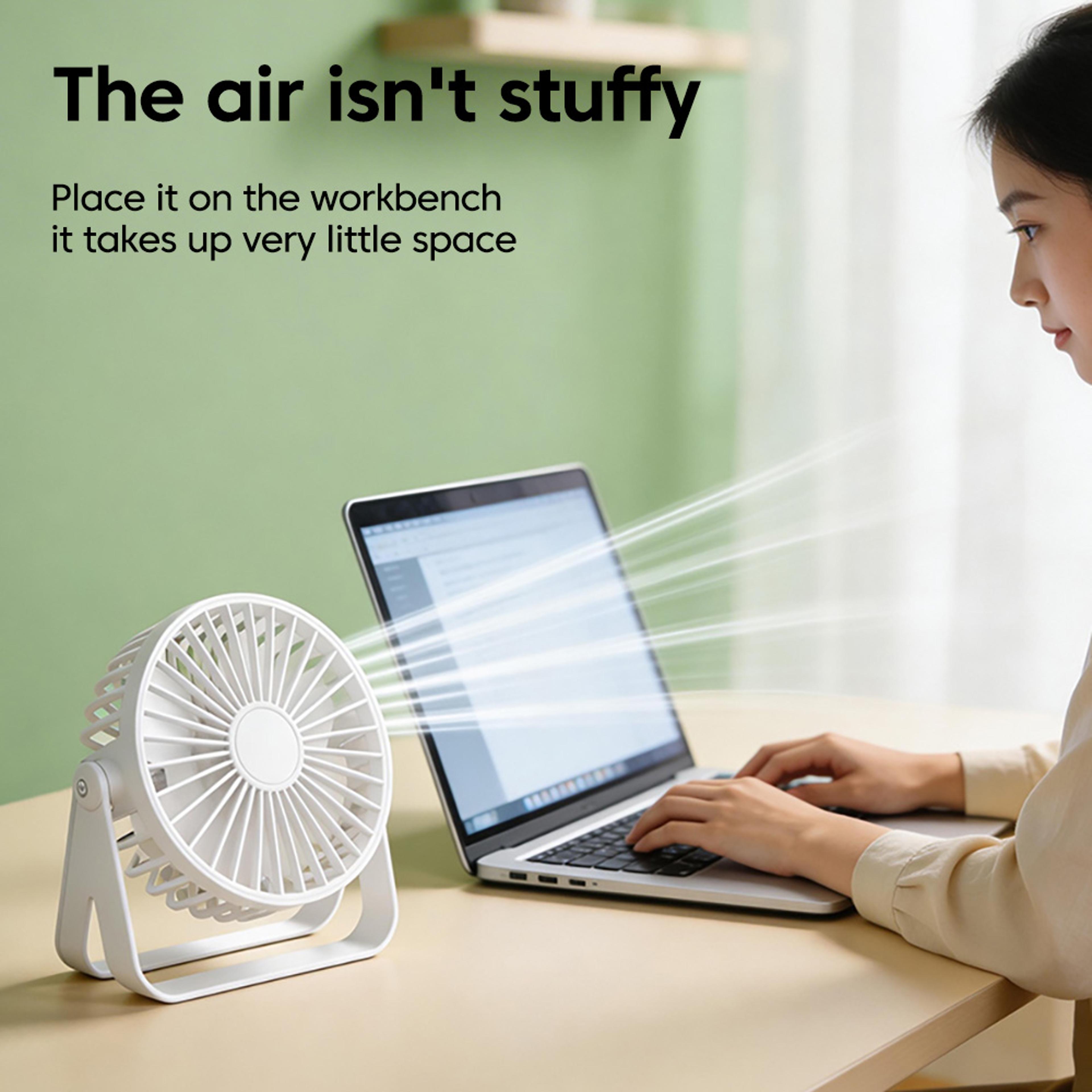 Portable Mini USB Desktop Fan Adjustable Desk Cooling Fan For Home Office Dorm 3