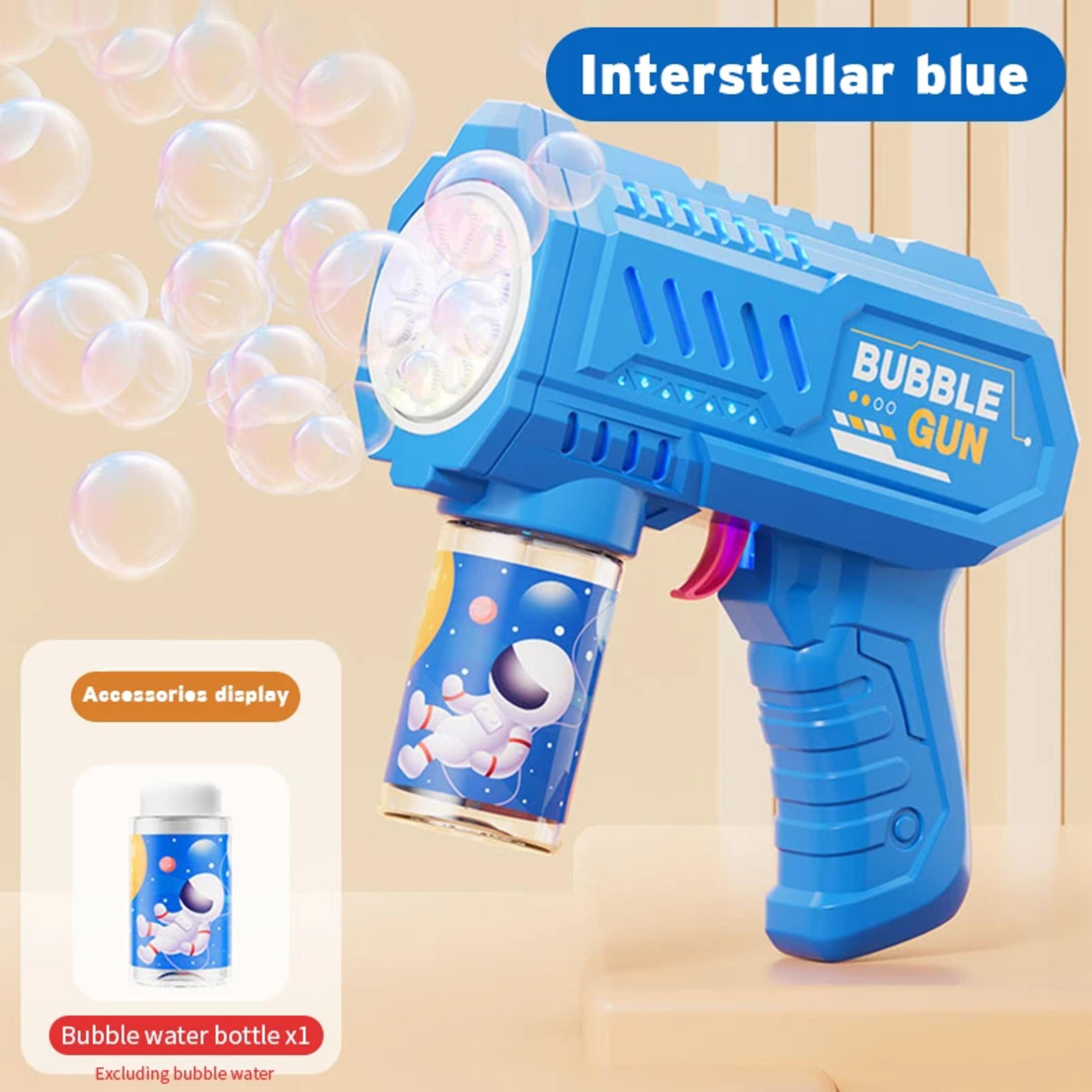 LED Bubble Gun Toy Automatic Glowing Bubble Machine For Kids Outdoor Fun 5
