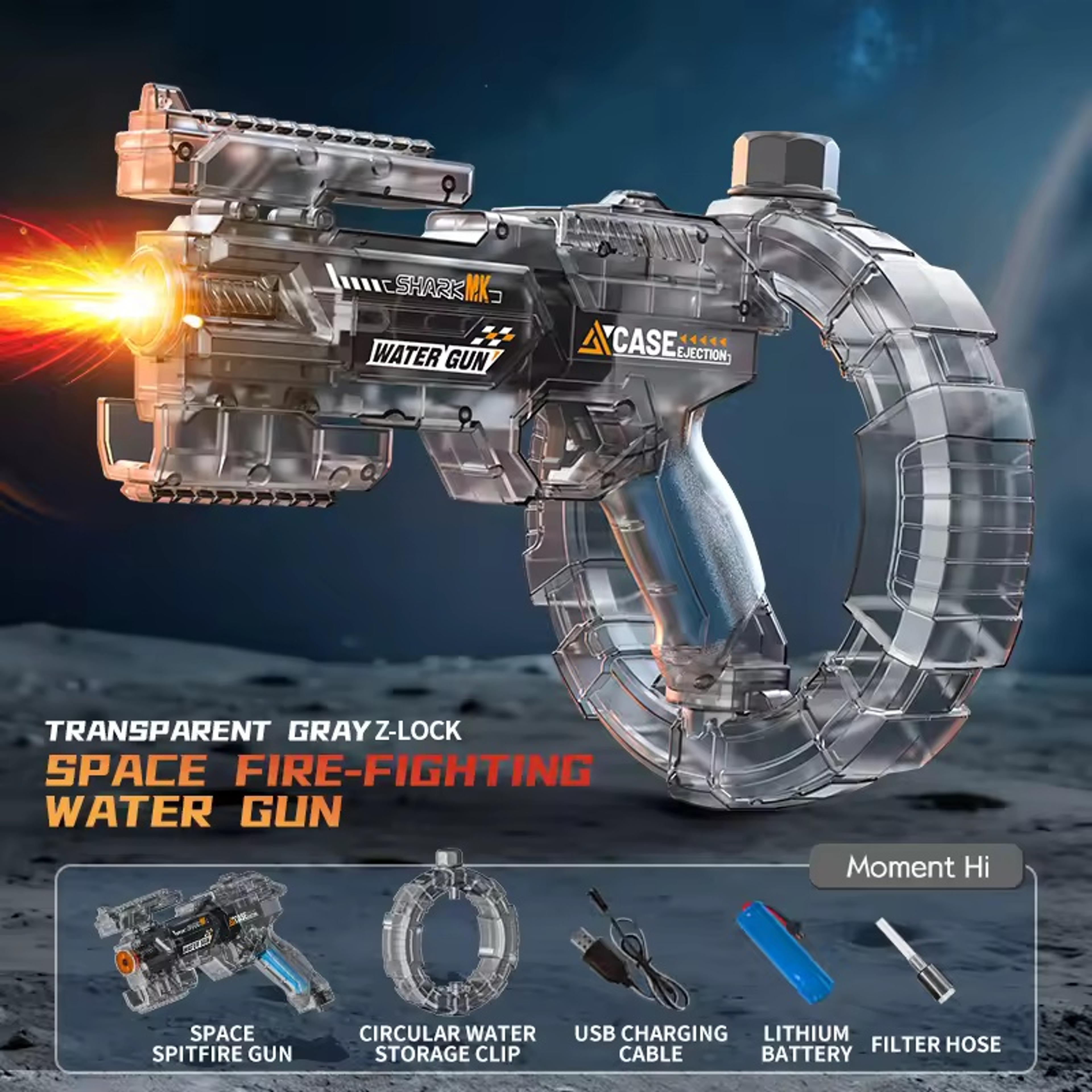 LED Electric Water Gun For Kids Automatic Continuous Splash Toy 4