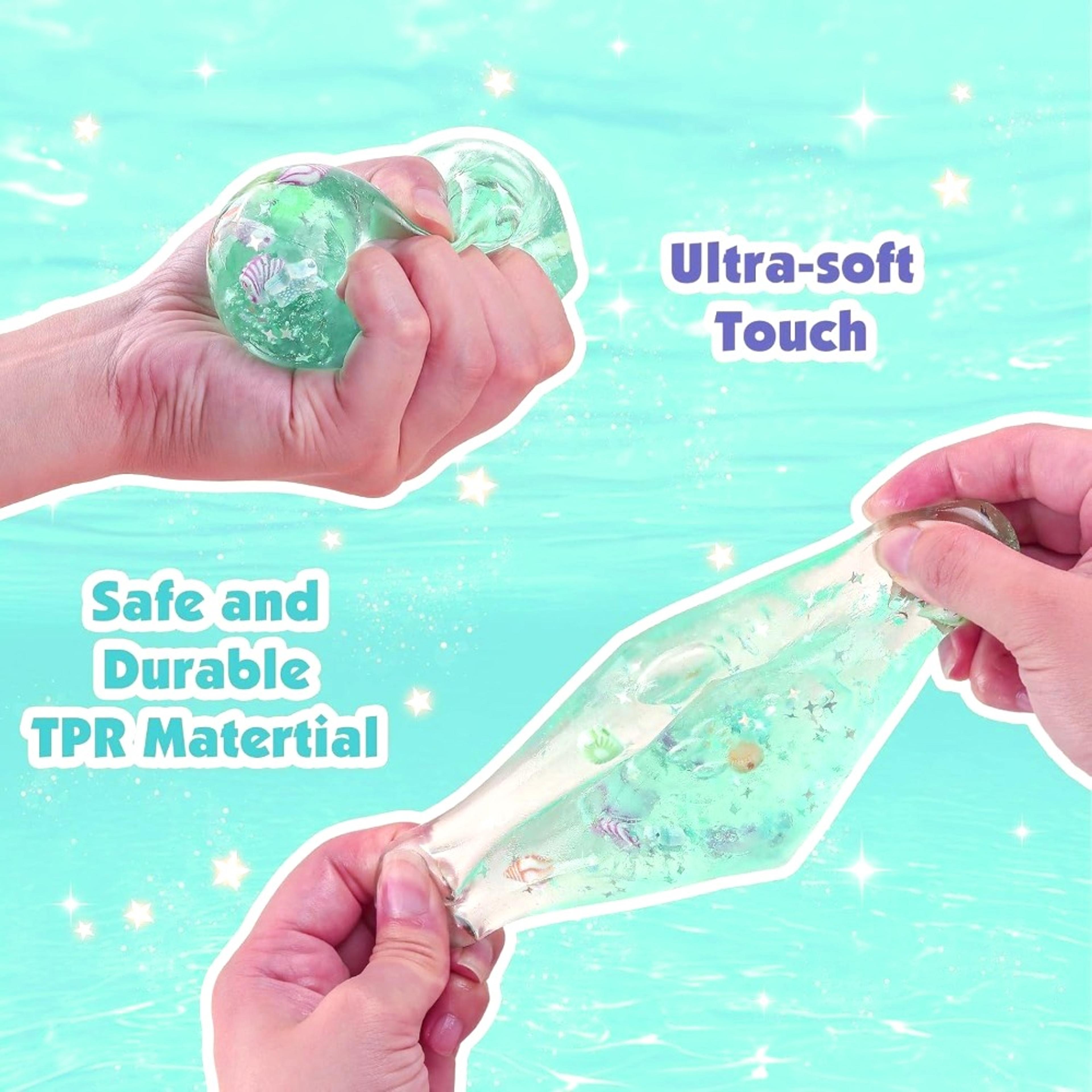 Ocean Cube Squishy Stress Balls Sensory Fidget Toy Slow Rising Stress Relief Toy For Kids  Adults 4