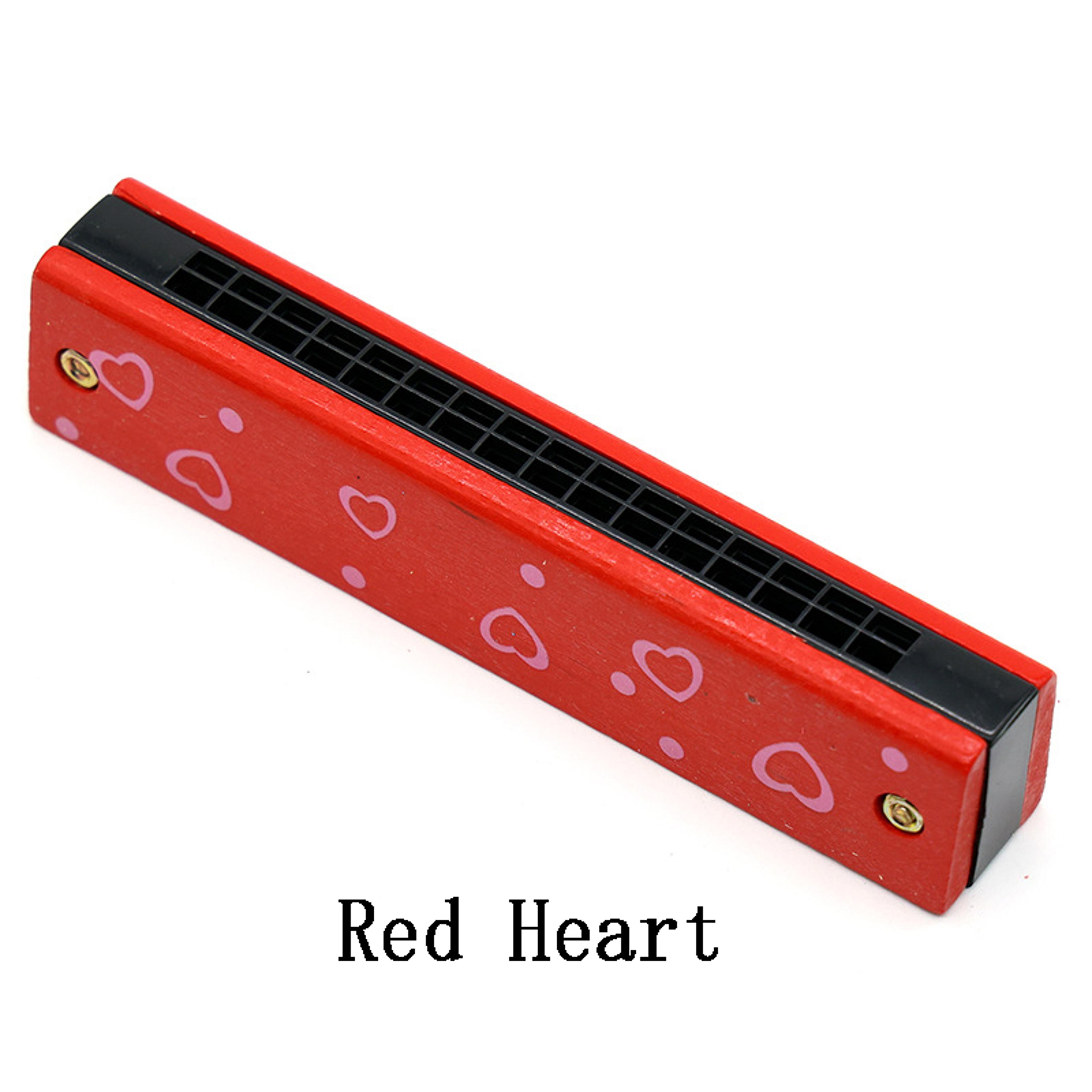 Wooden Harmonica For Kids Musical Instrument Toy For Early Learning Beginners 3